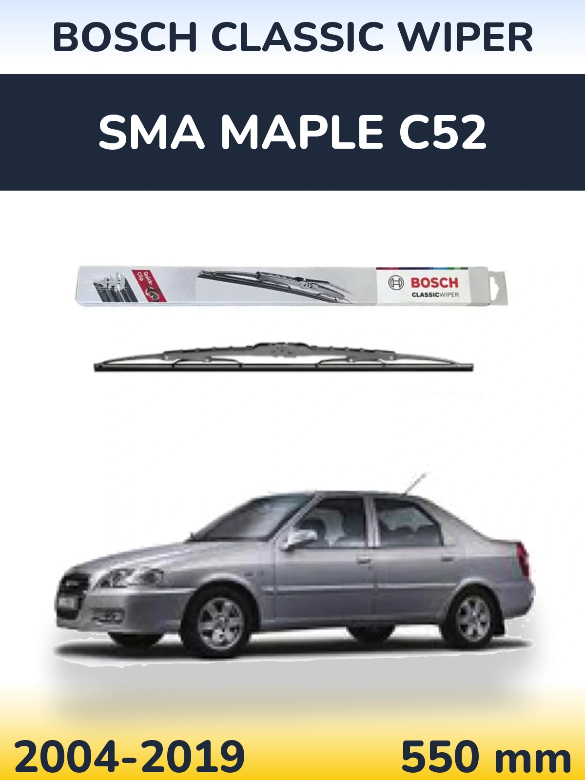 Torkarblad BOSCH Classic Wiper för SMA Maple C52