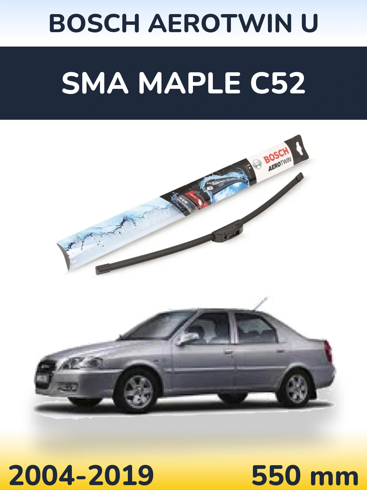 Torkarblad BOSCH AeroTwin U för SMA Maple C52