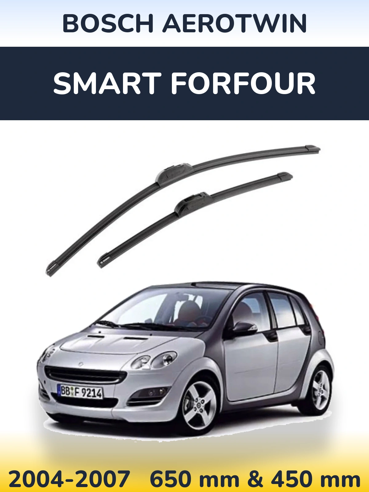 Torkarblad BOSCH AeroTwin för Smart Forfour