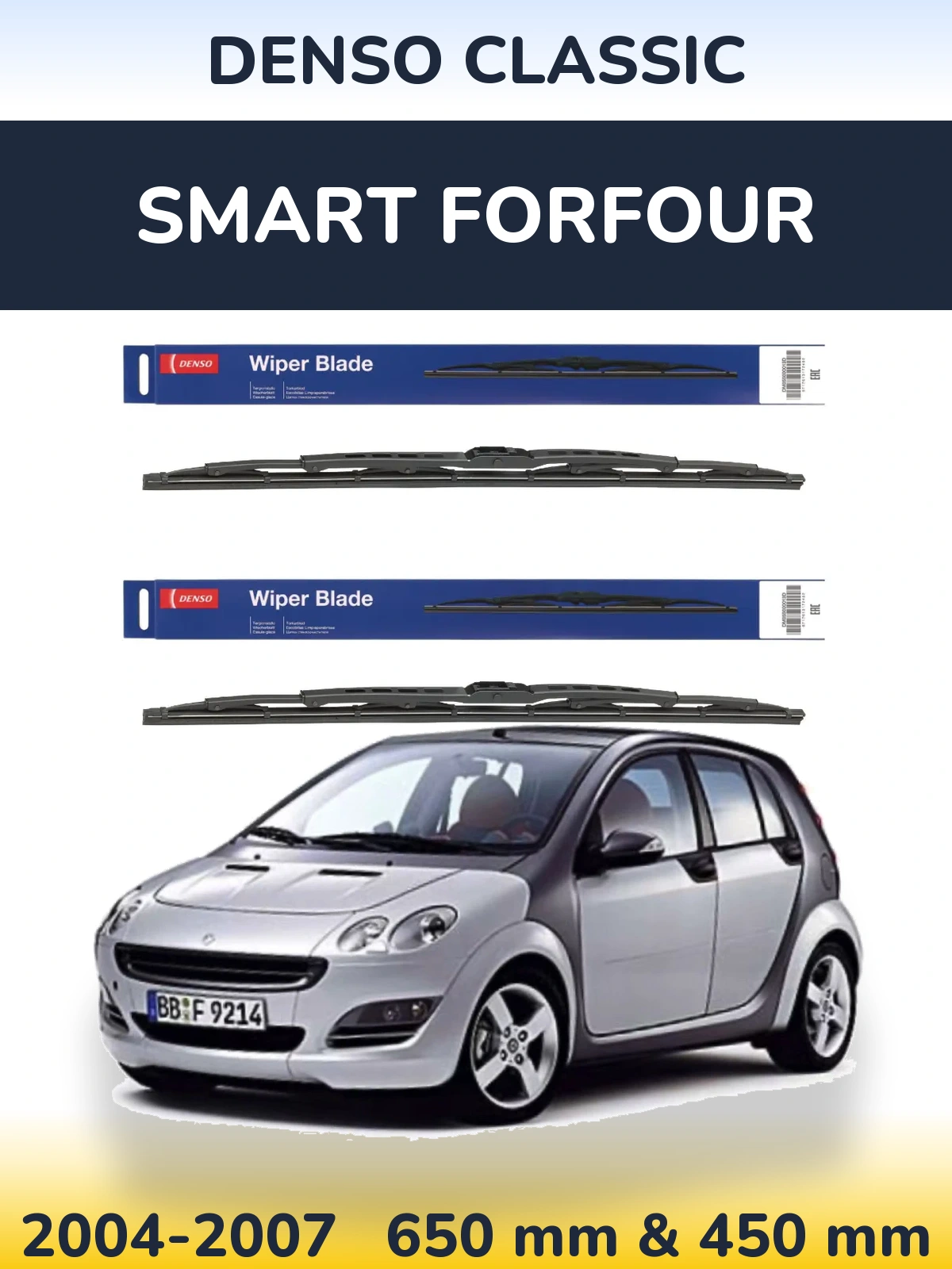 Torkarblad Denso Classic för Smart Forfour