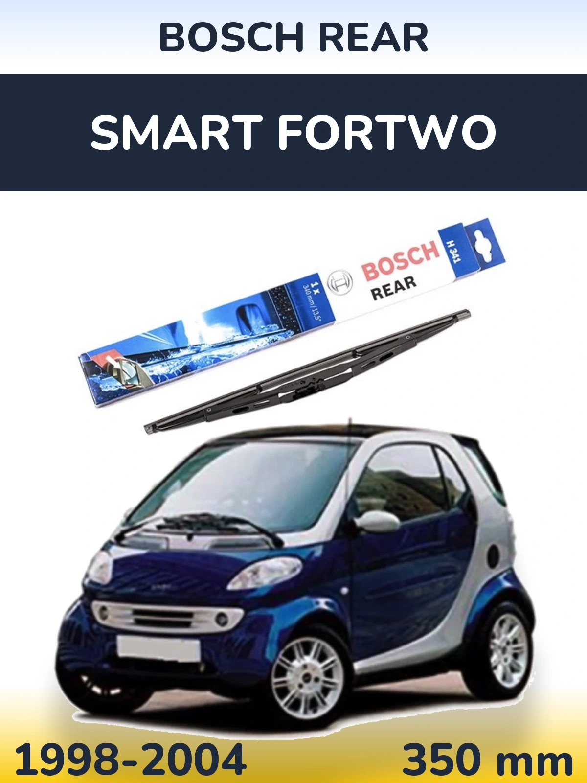 Torkarblad BOSCH Rear för Smart Fortwo