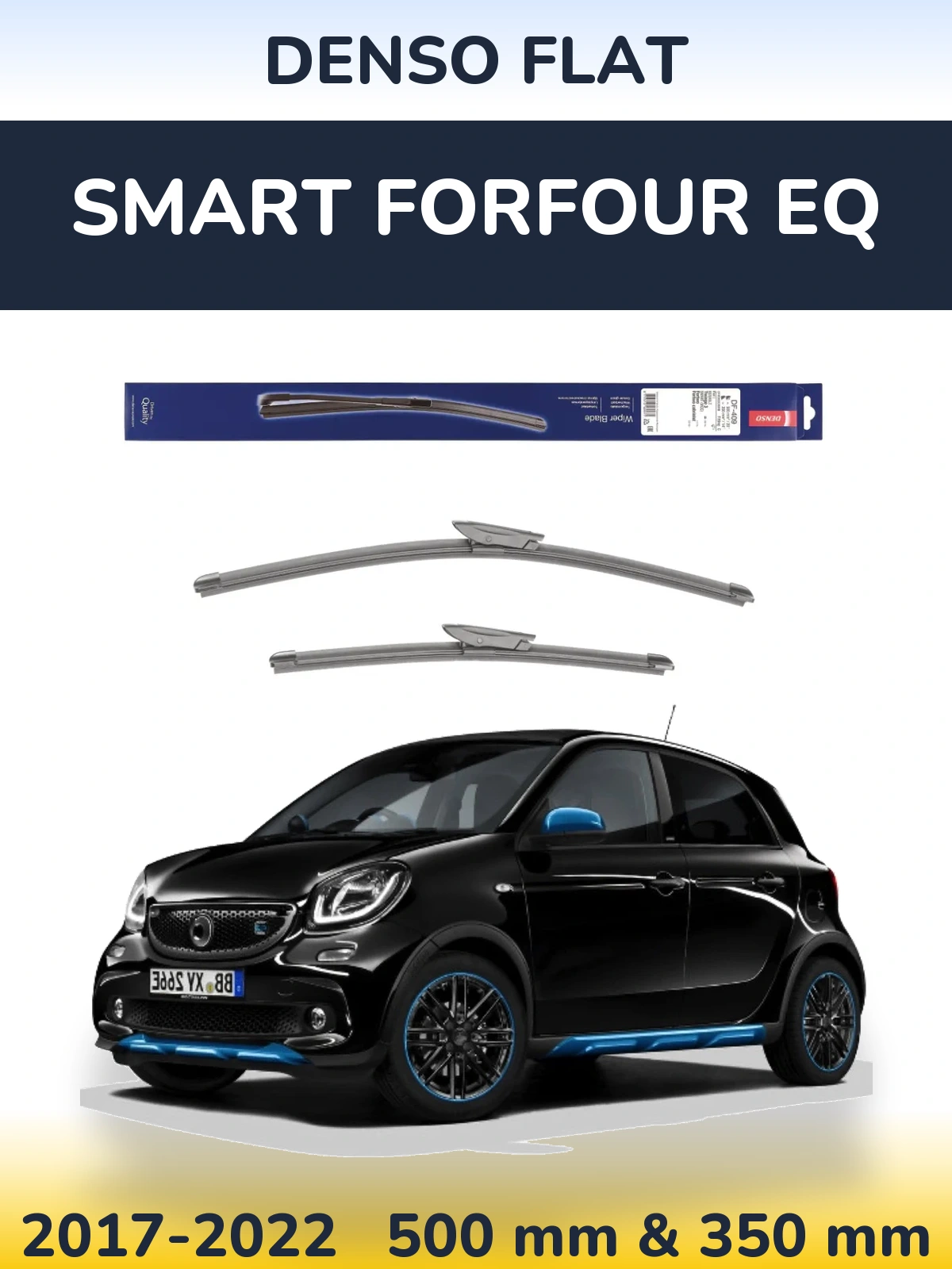 Torkarblad Denso Flat för Smart Forfour EQ