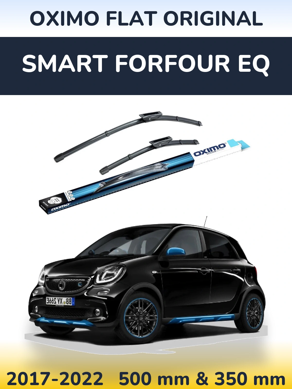 Torkarblad Oximo Flat Original för Smart Forfour EQ