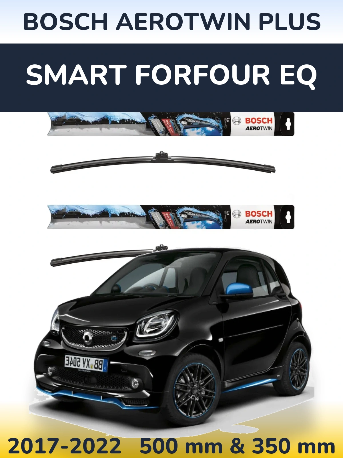 Torkarblad BOSCH AeroTwin Plus för Smart Forfour EQ