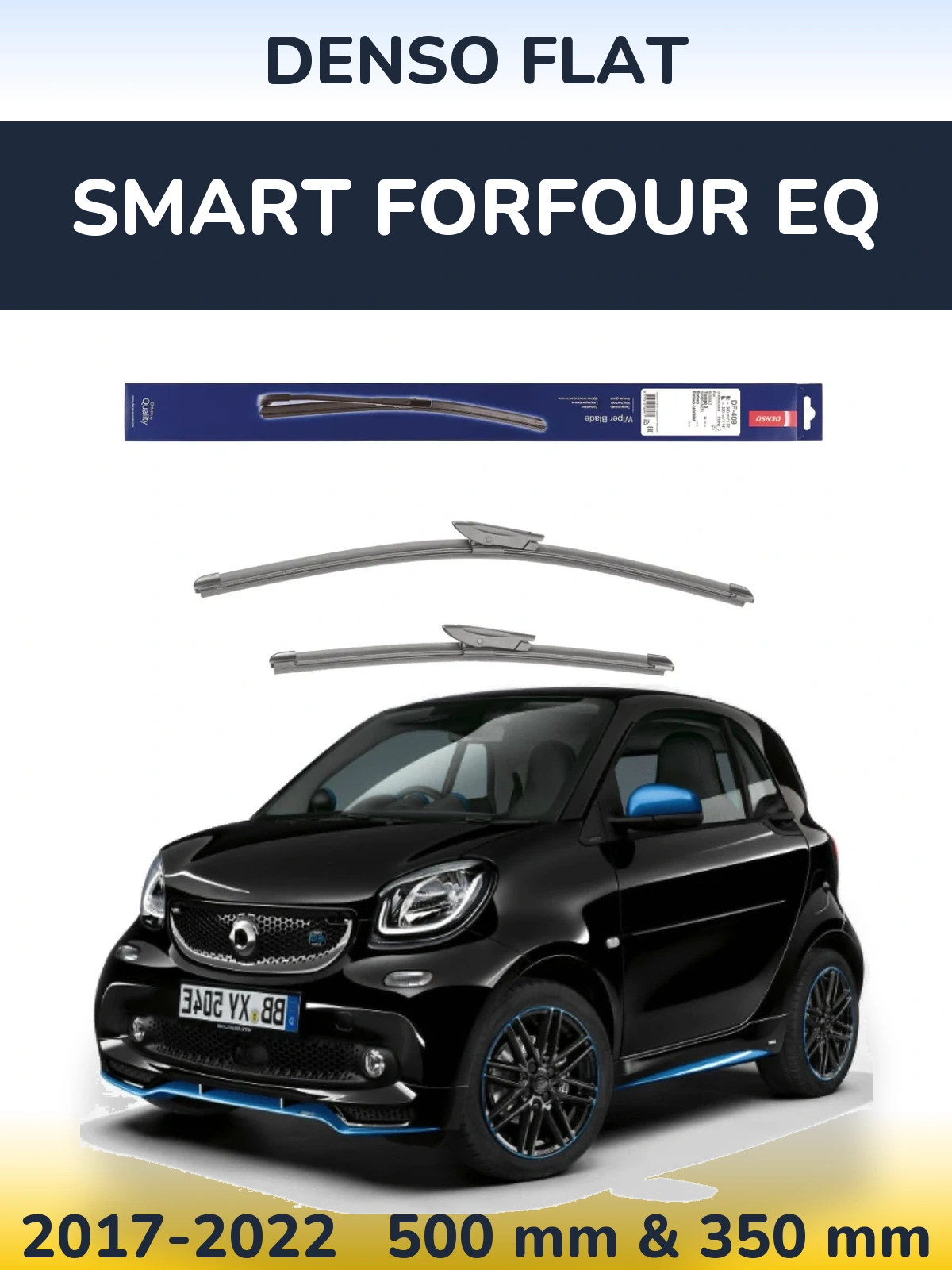 Torkarblad Denso Flat för Smart Forfour EQ