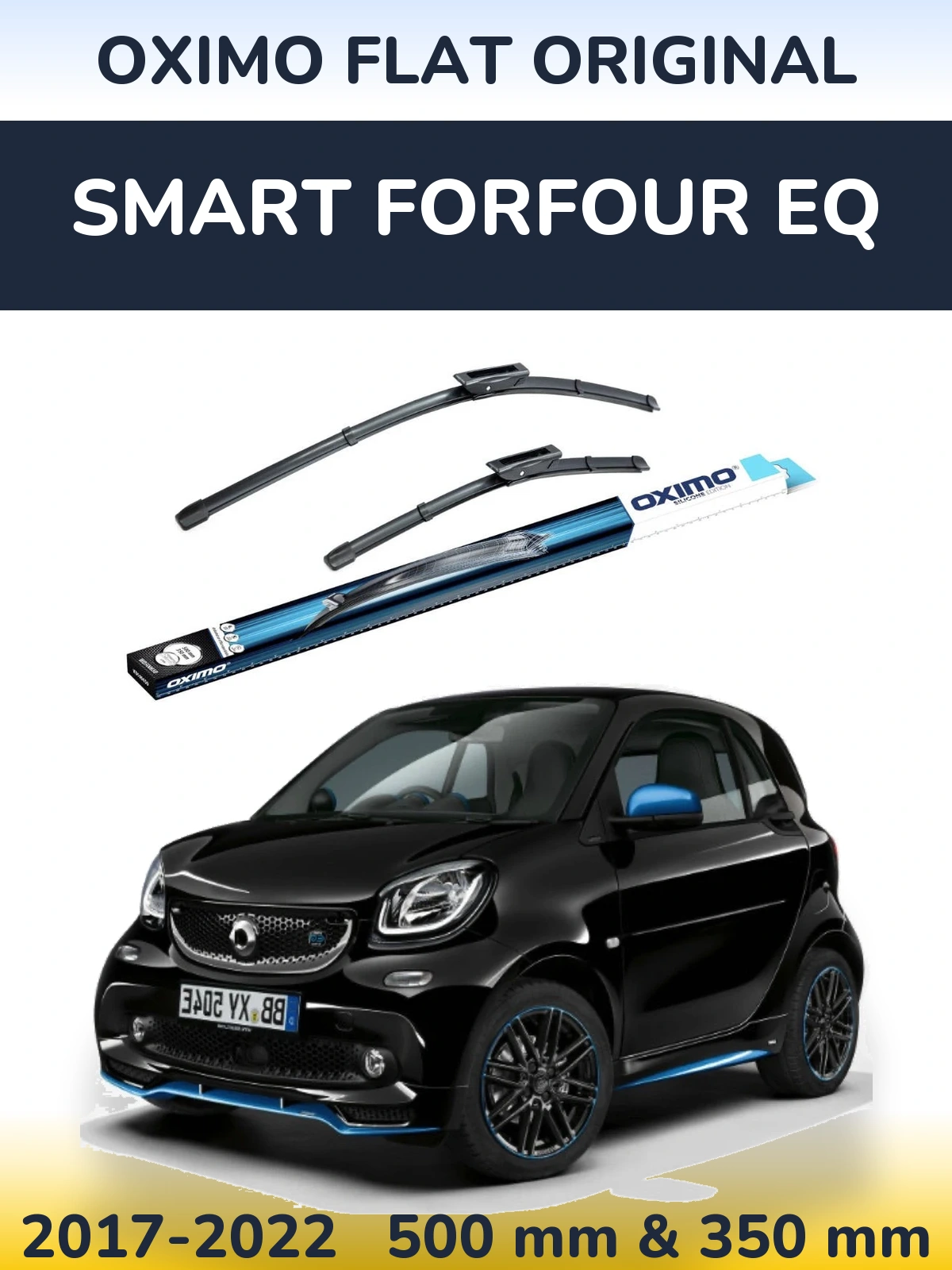 Torkarblad Oximo Flat Original för Smart Forfour EQ