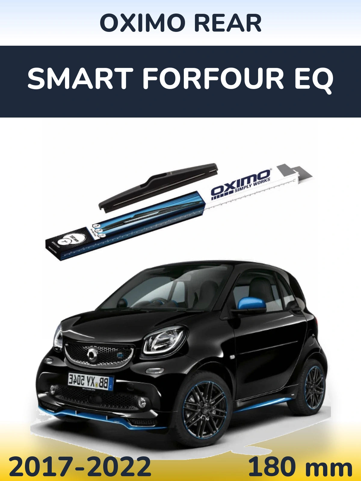 Torkarblad Oximo Rear för Smart Forfour EQ