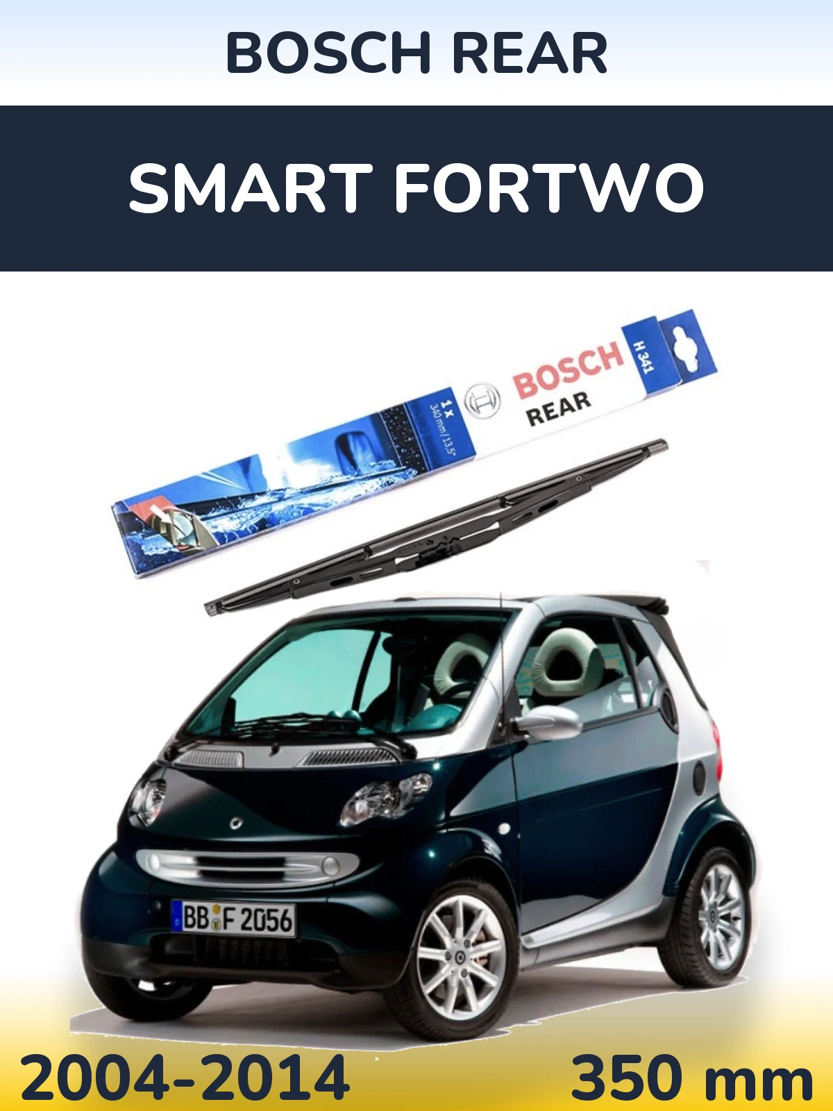 Torkarblad BOSCH Rear för Smart Fortwo