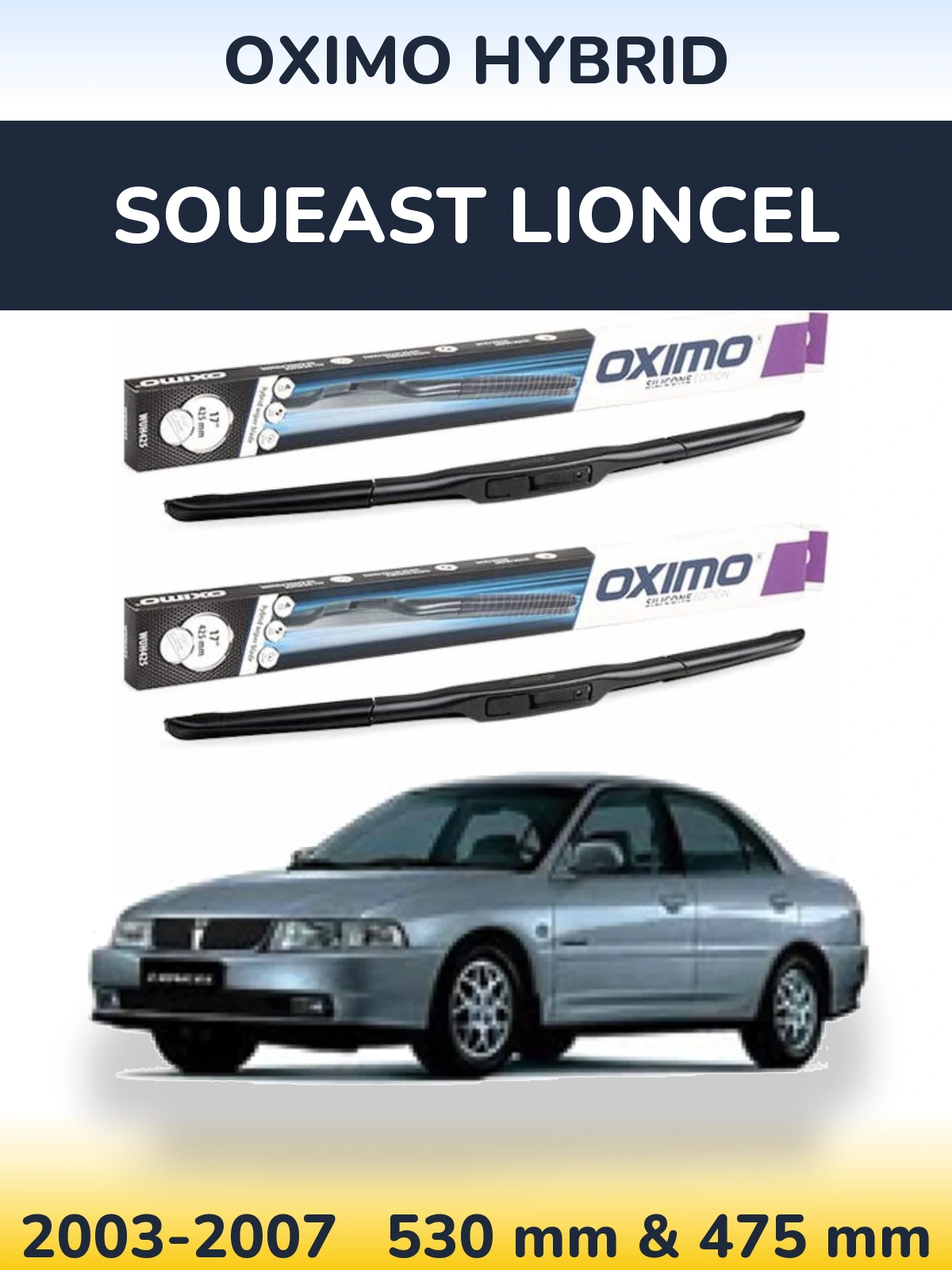 Torkarblad Oximo Hybrid för Soueast Lioncel