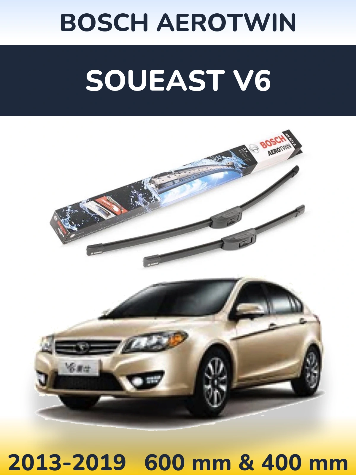 Torkarblad BOSCH AeroTwin för Soueast V6