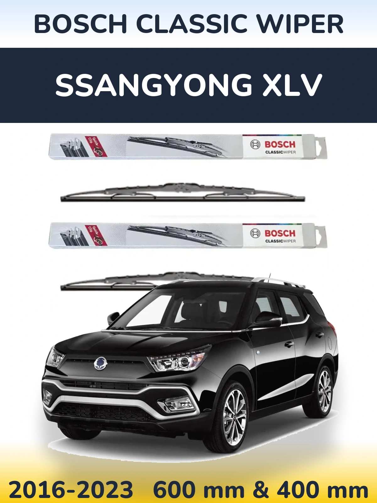 Torkarblad BOSCH Classic Wiper för SsangYong XLV