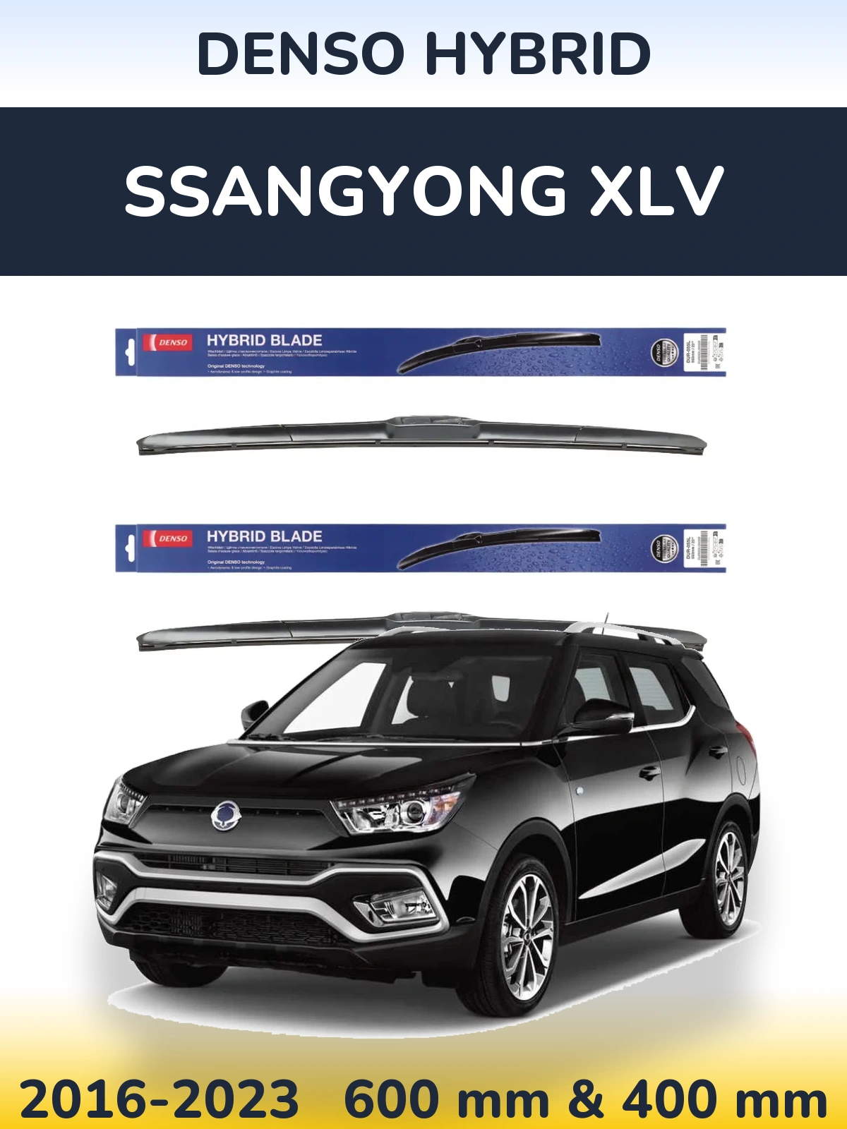 Torkarblad Denso Hybrid för SsangYong XLV