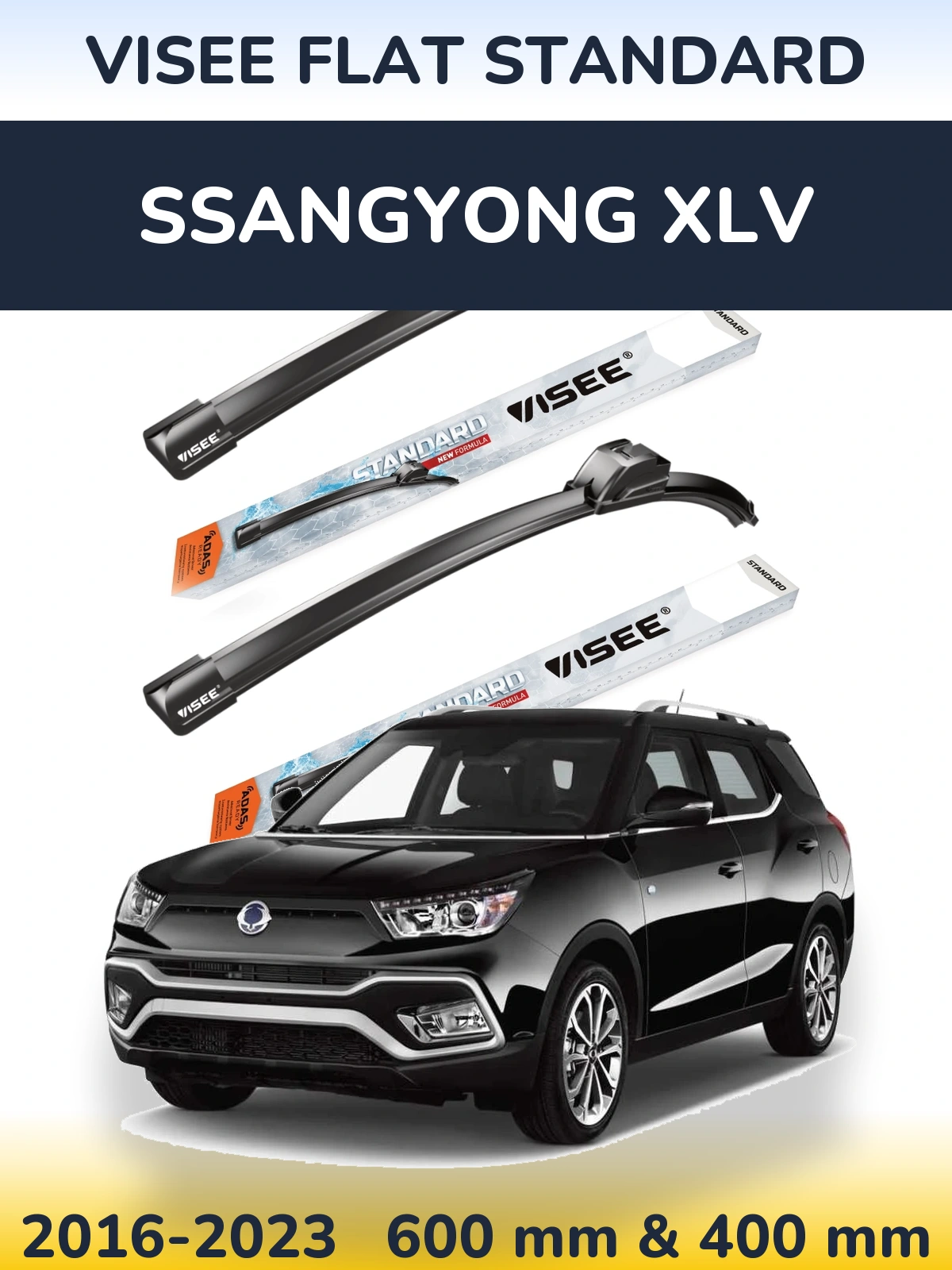 Torkarblad VISEE FLAT STANDARD för SsangYong XLV
