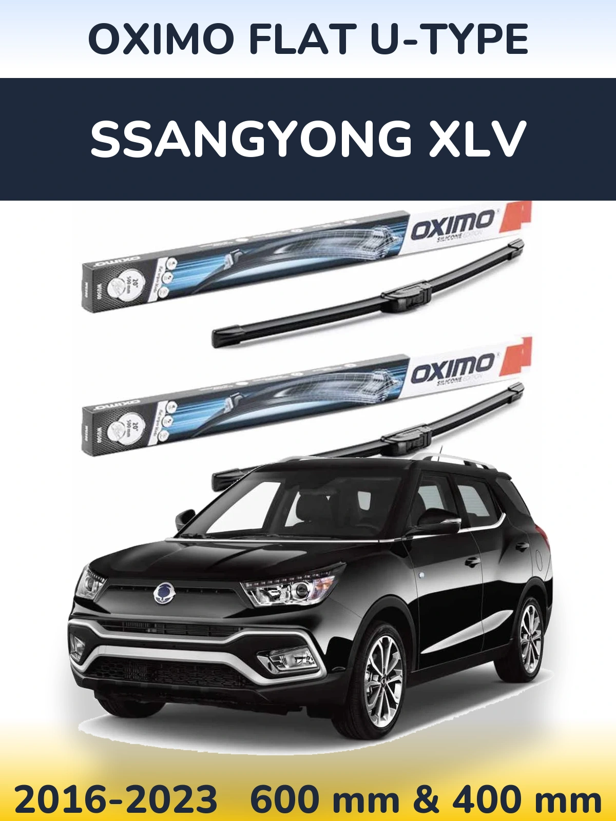 Torkarblad Oximo Flat U-type för SsangYong XLV