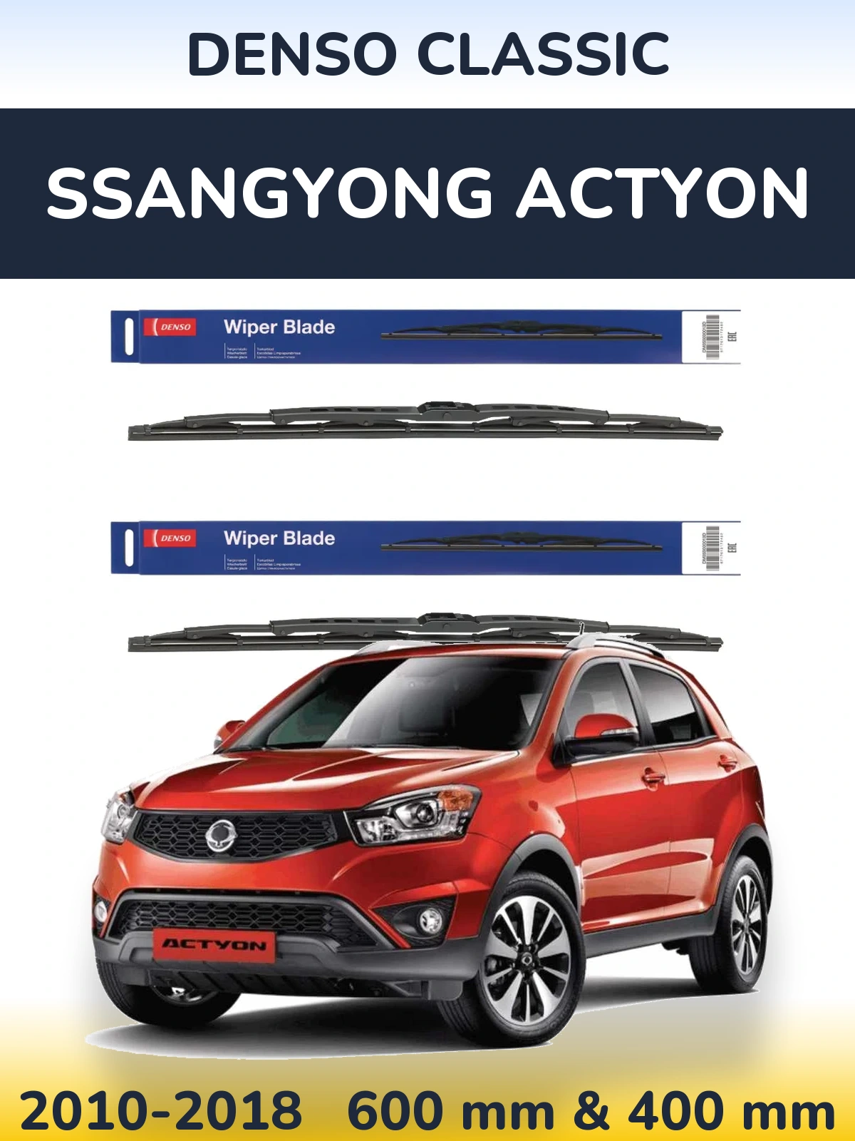 Torkarblad Denso Classic för SsangYong Actyon