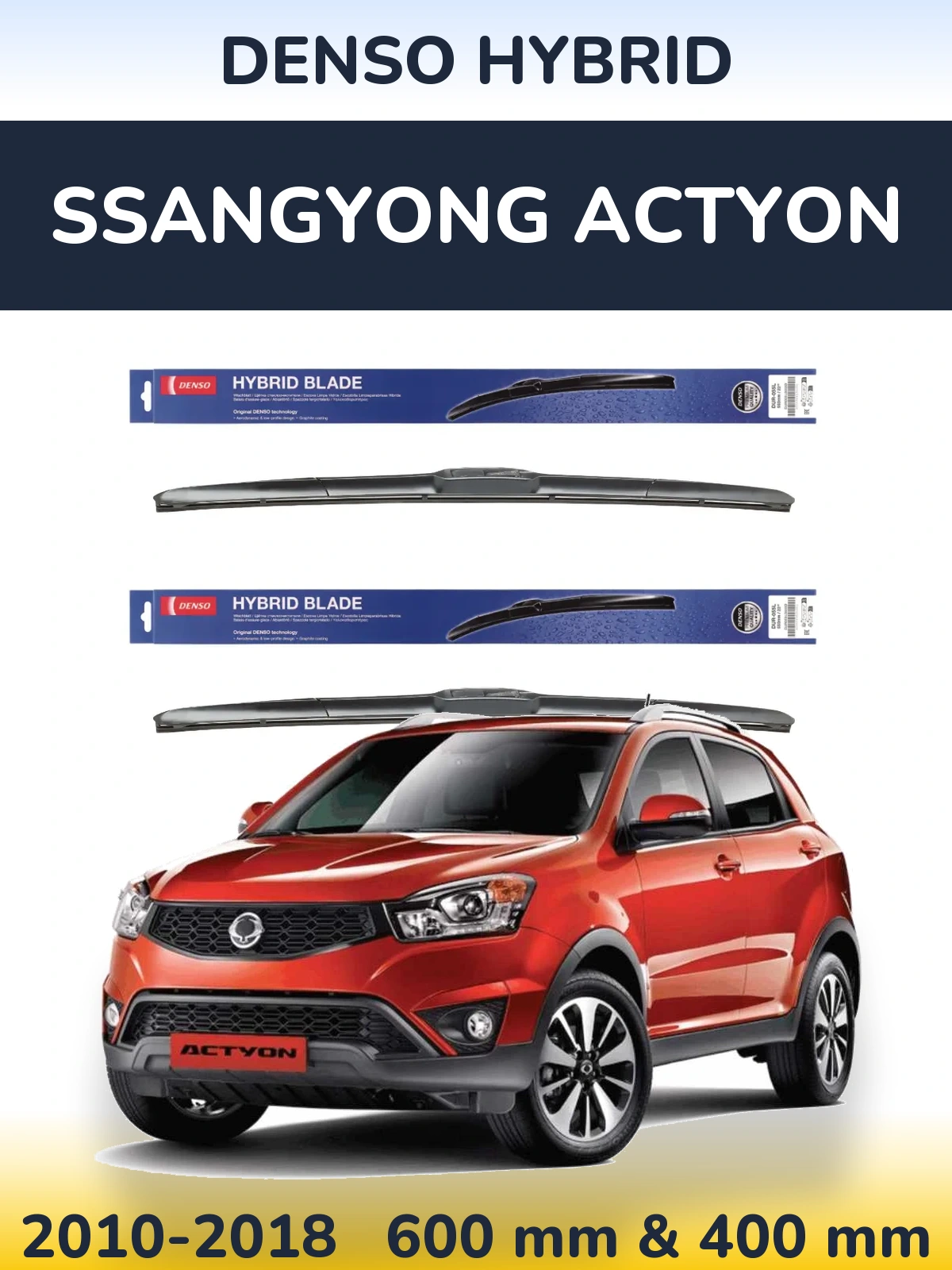 Torkarblad Denso Hybrid för SsangYong Actyon