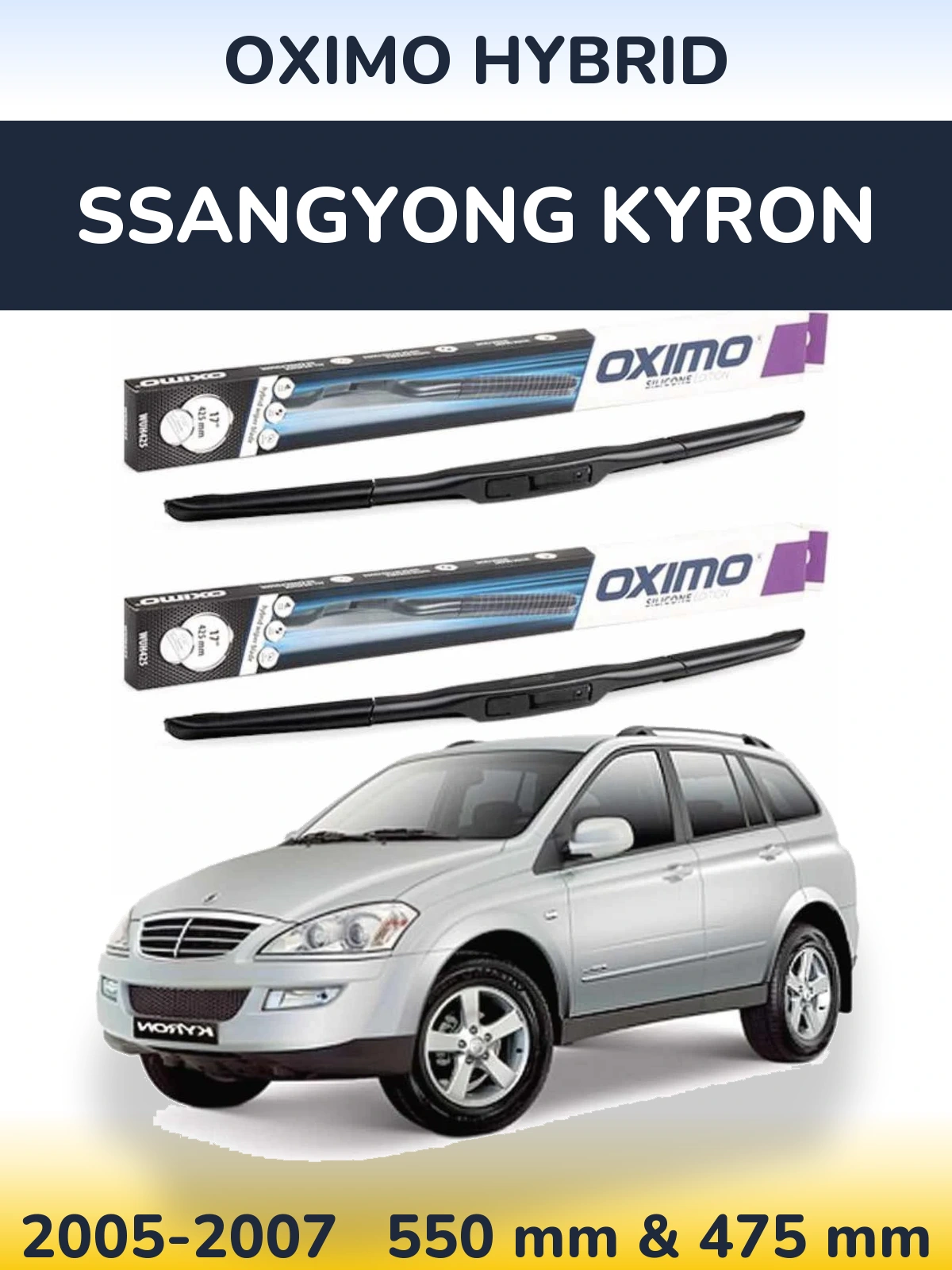 Torkarblad Oximo Hybrid för SsangYong Kyron