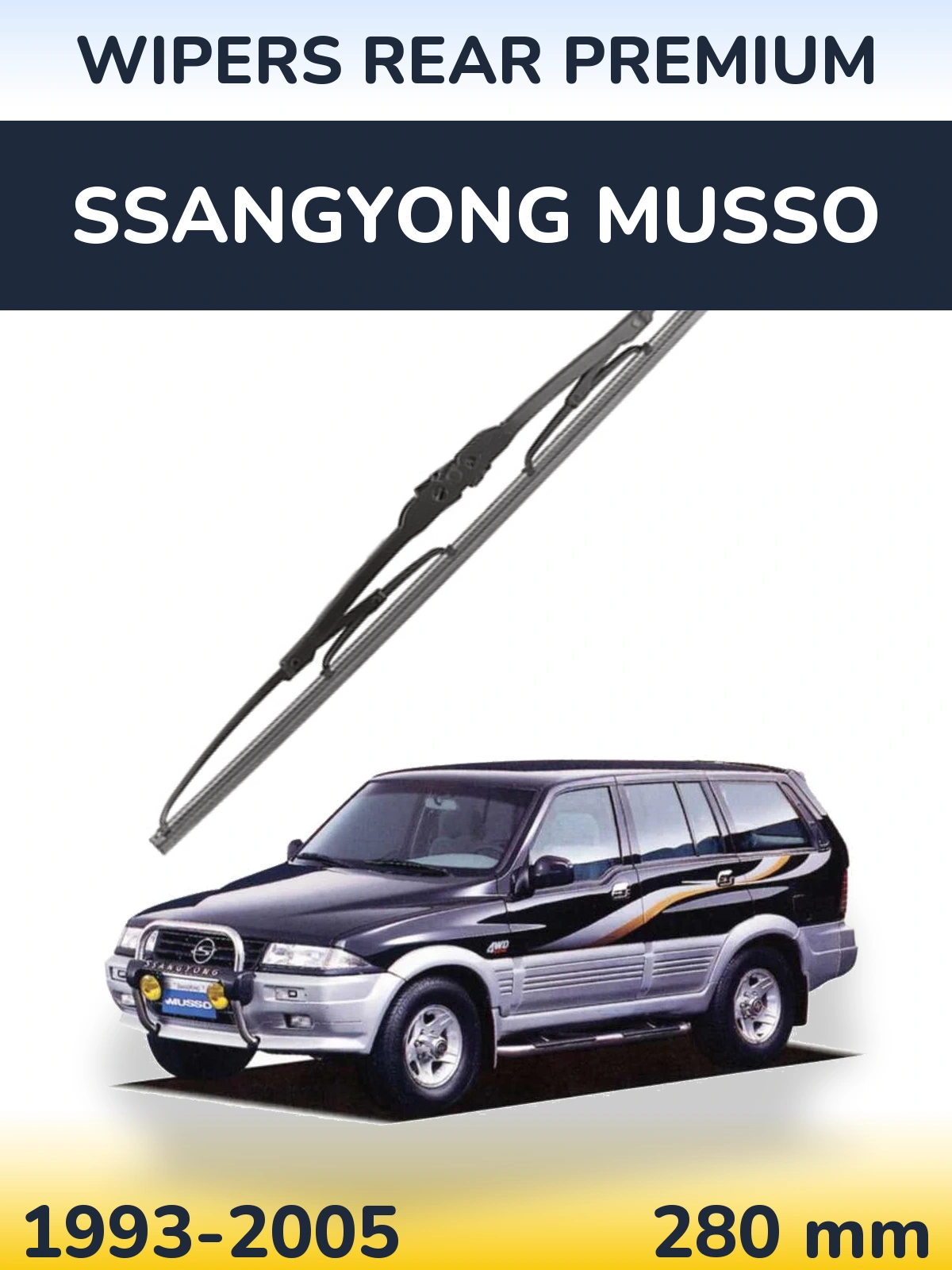 Torkarblad WIPERS REAR PREMIUM för SsangYong Musso