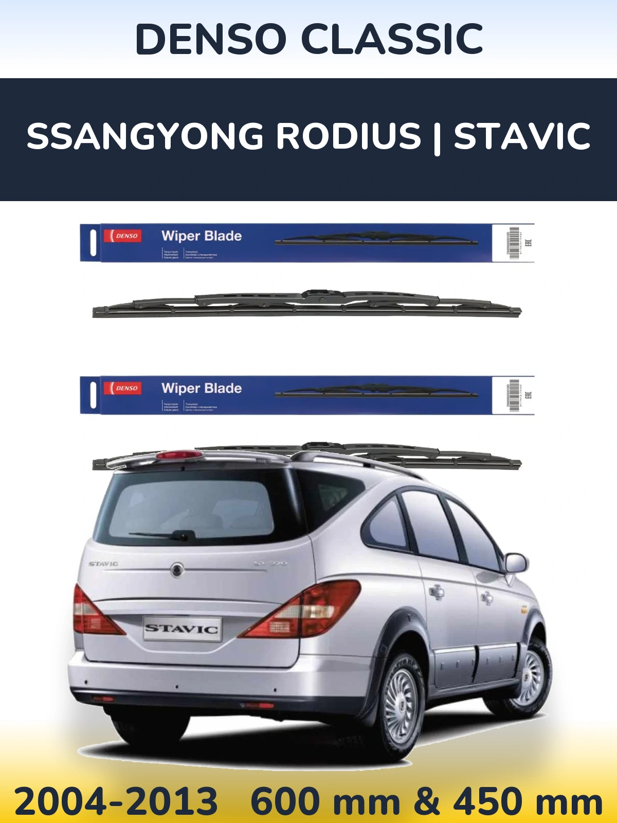 Torkarblad Denso Classic för SsangYong Rodius | Stavic