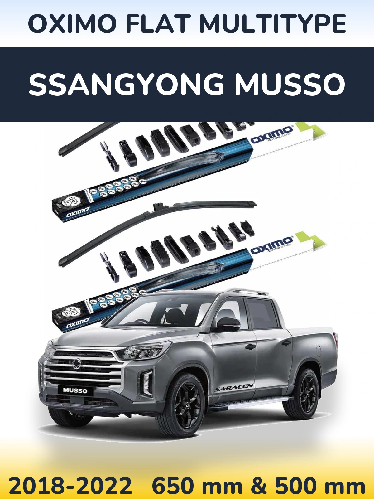 Torkarblad Oximo Flat MultiType för SsangYong Musso