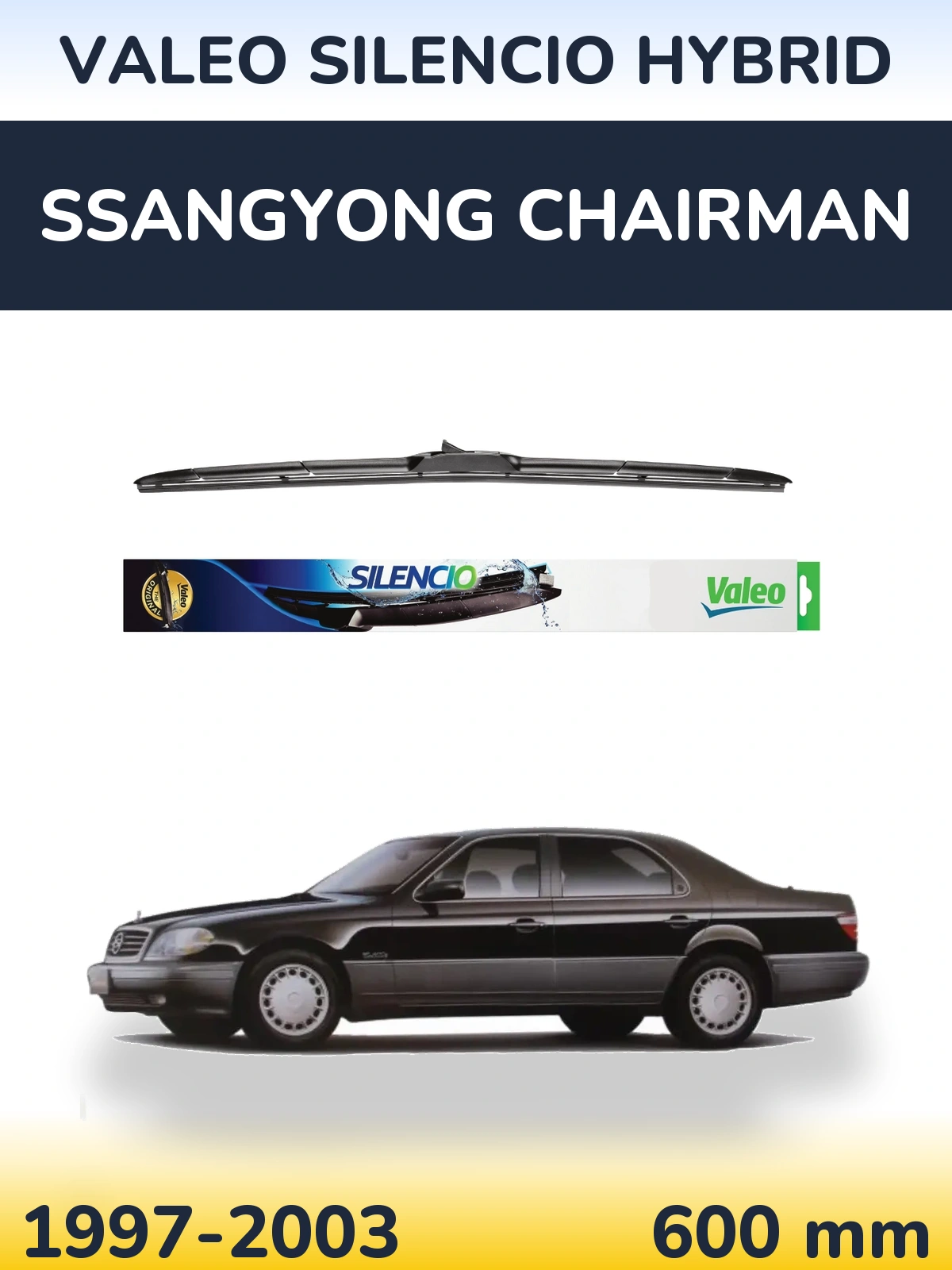 Torkarblad Valeo Silencio Hybrid för SsangYong Chairman