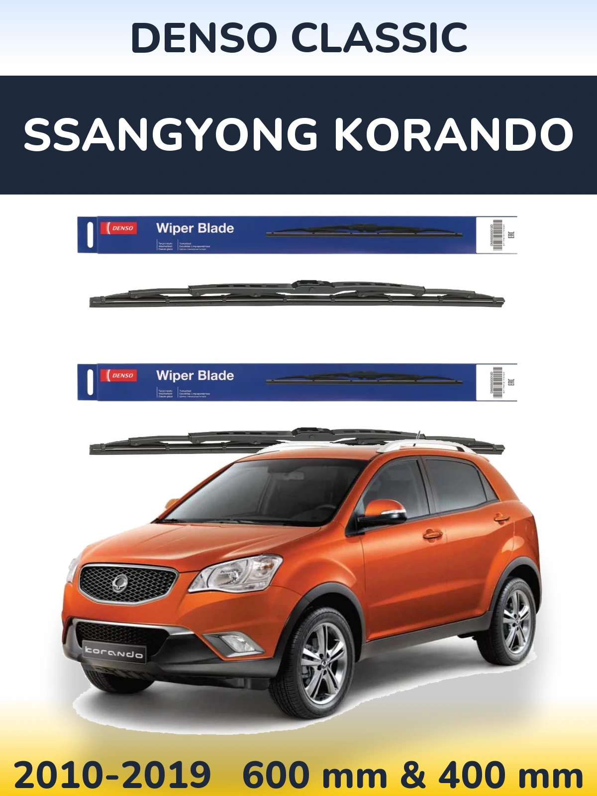 Torkarblad Denso Classic för SsangYong Korando