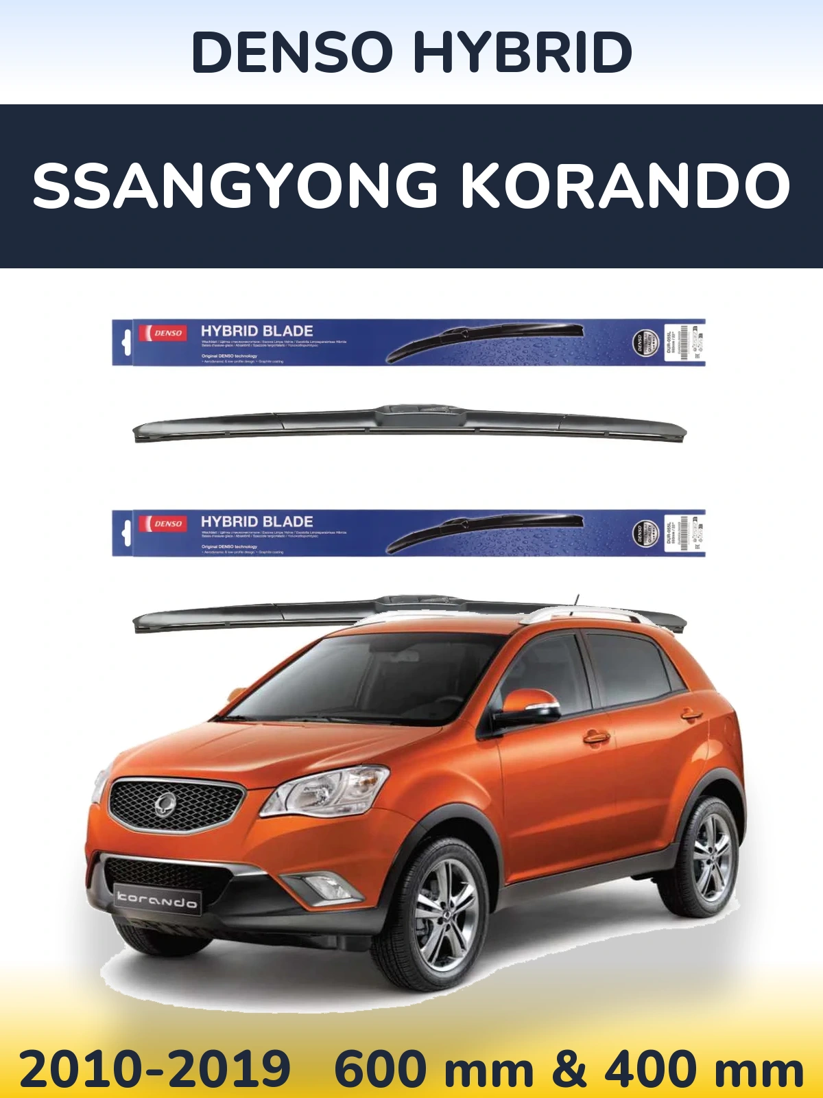 Torkarblad Denso Hybrid för SsangYong Korando