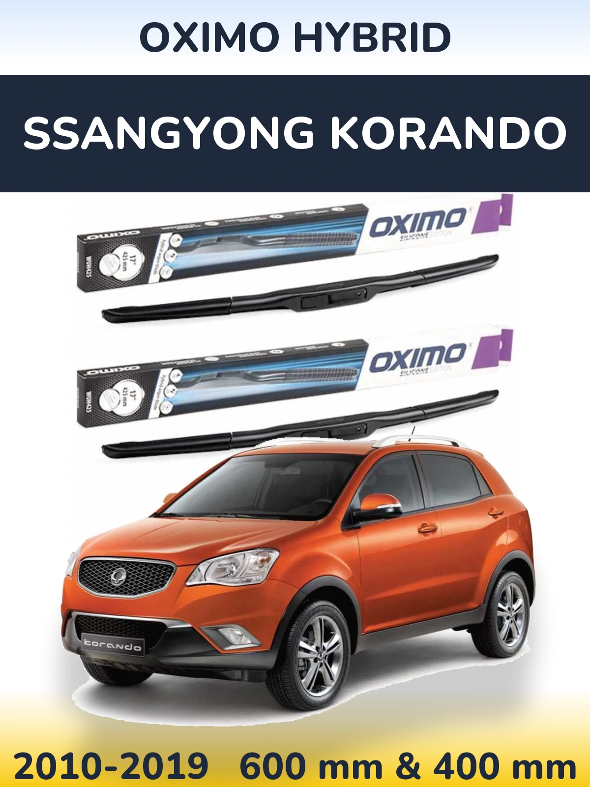 Torkarblad Oximo Hybrid för SsangYong Korando