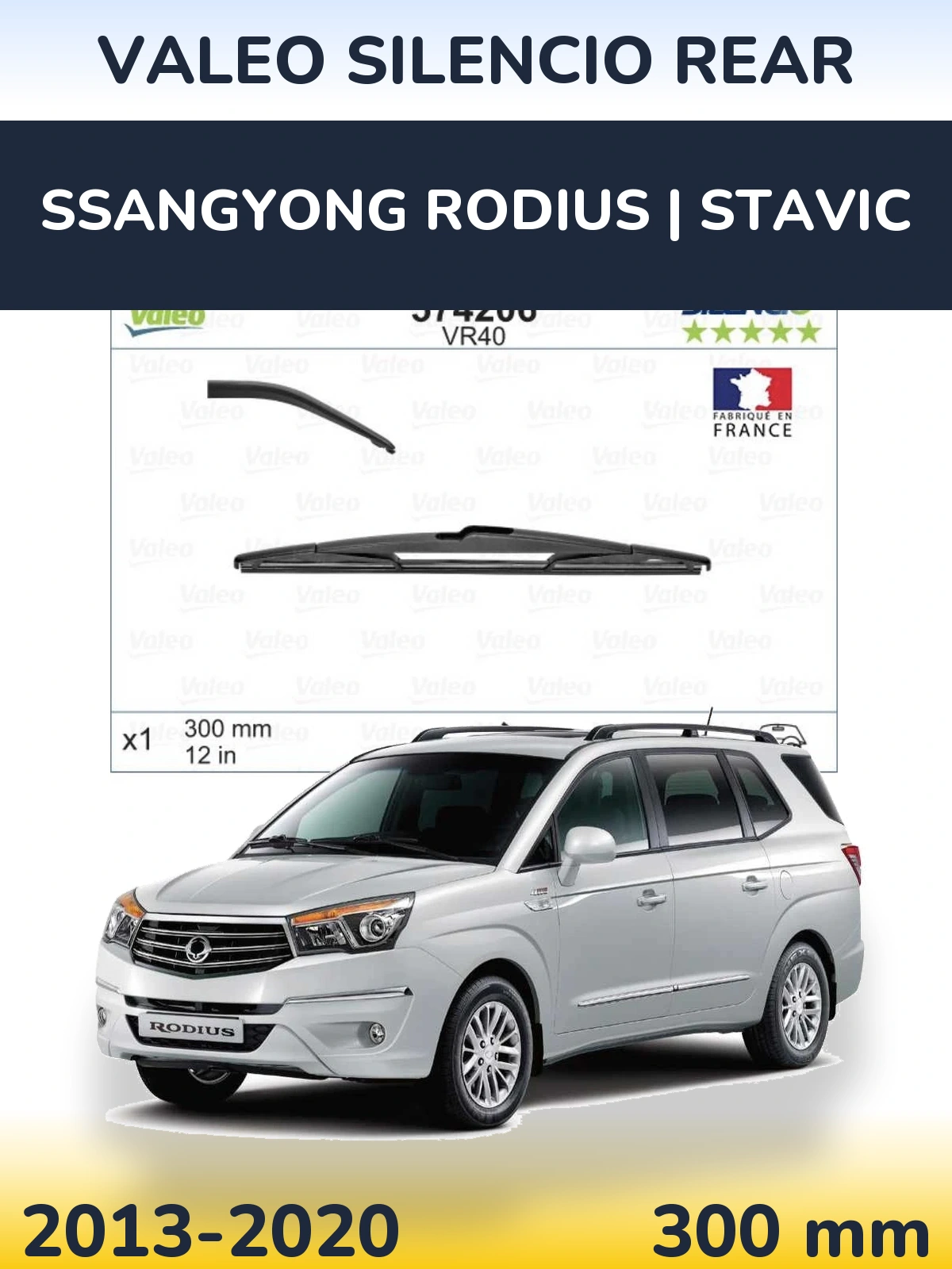 Torkarblad Valeo Silencio Rear för SsangYong Rodius | Stavic
