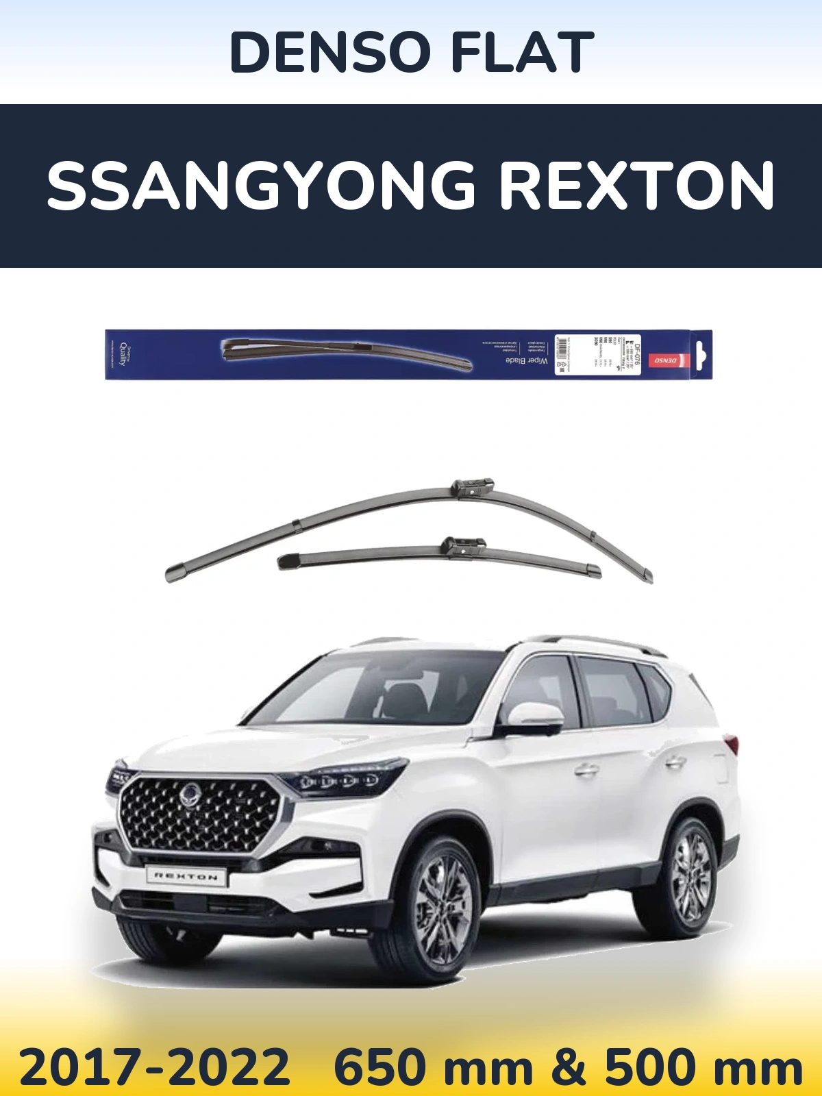 Torkarblad Denso Flat för SsangYong Rexton