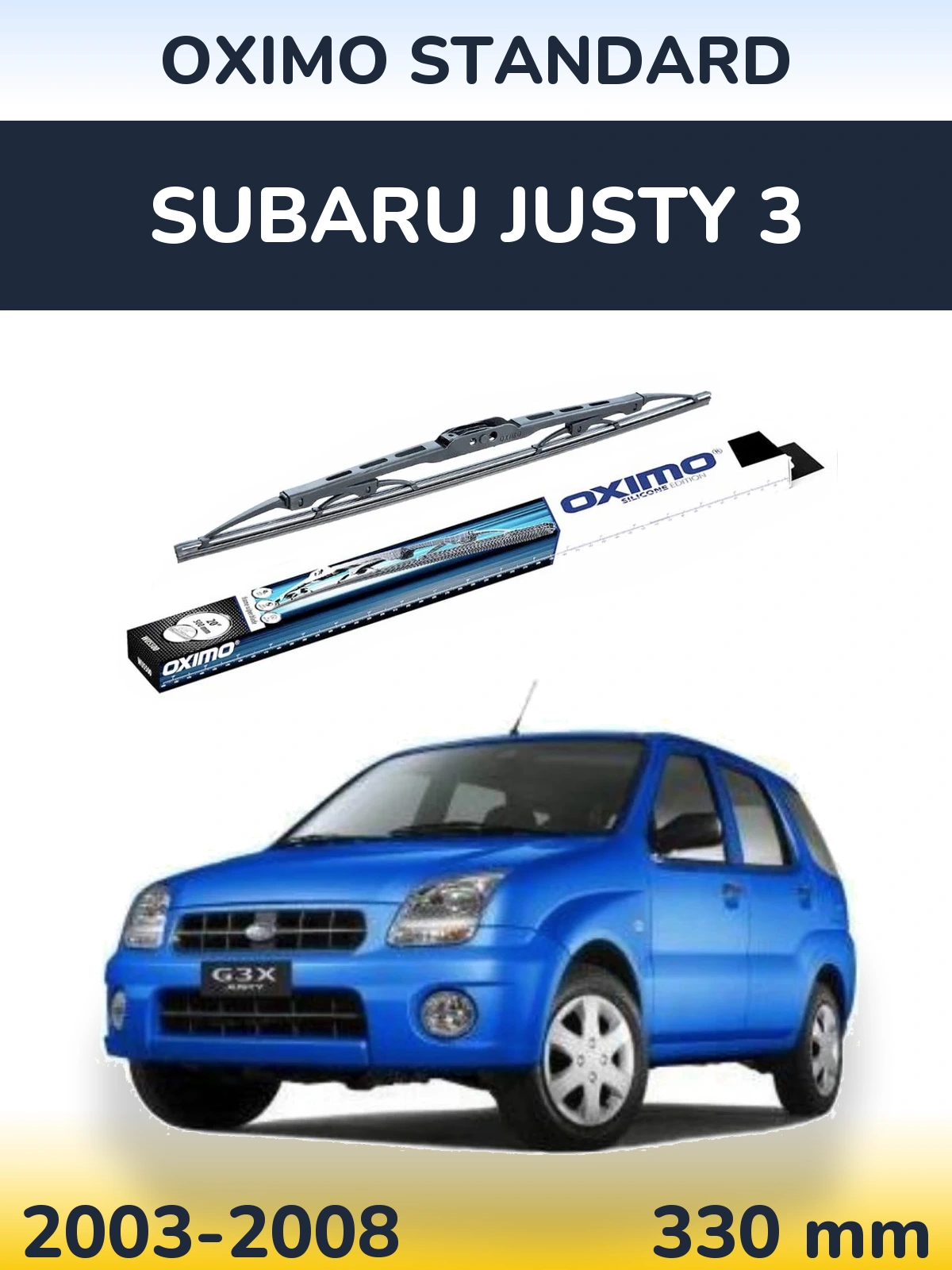 Torkarblad Oximo Standard för Subaru Justy 3