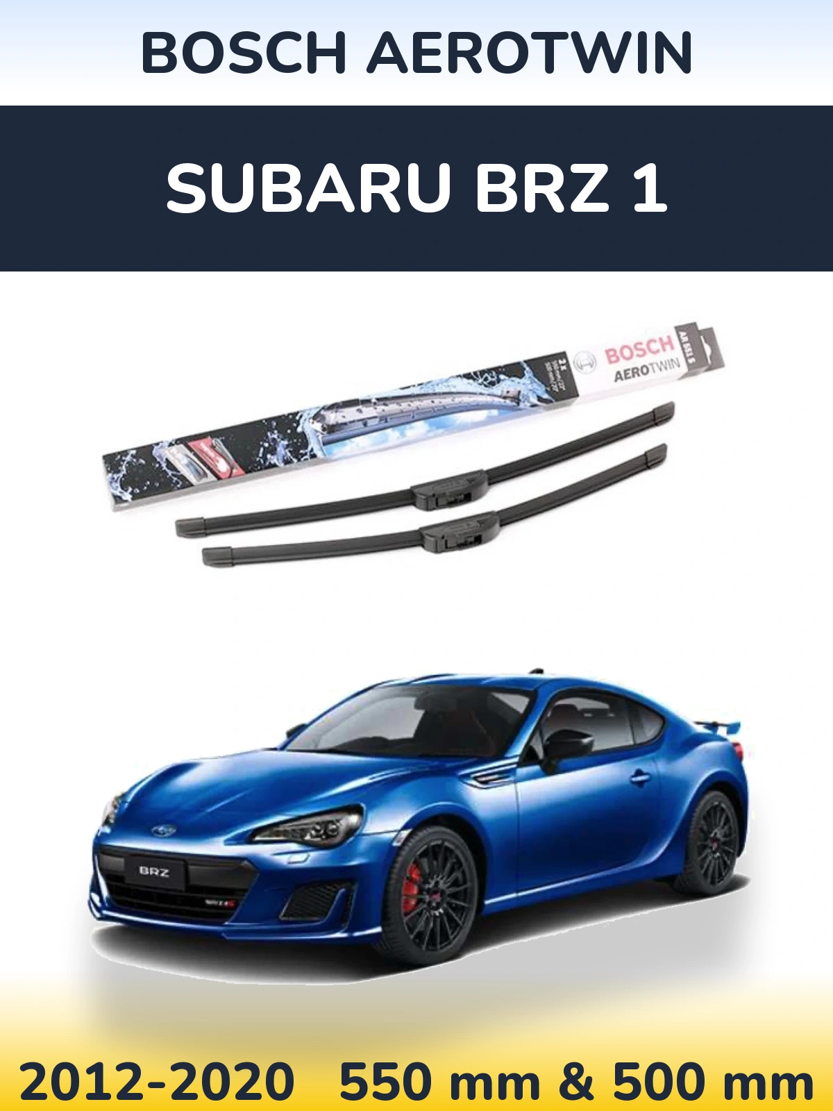 Torkarblad BOSCH AeroTwin för Subaru BRZ 1