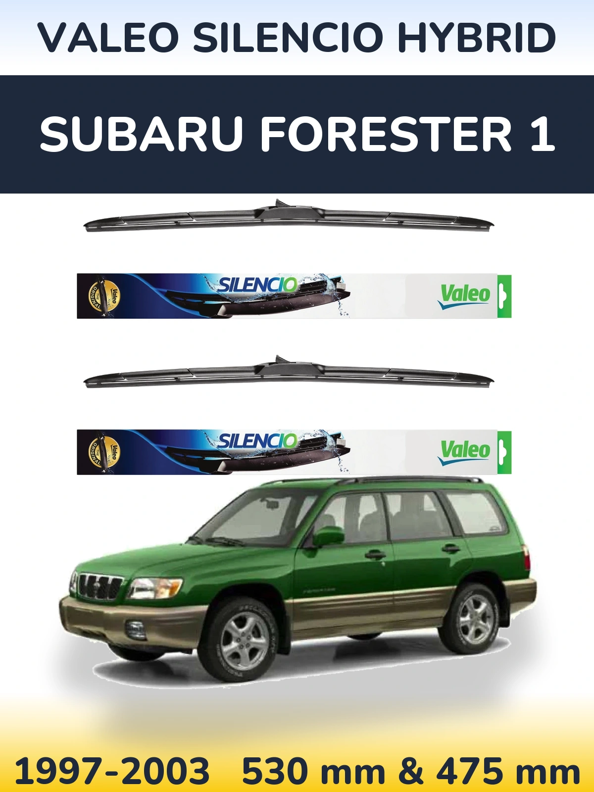Torkarblad Valeo Silencio Hybrid för Subaru Forester 1