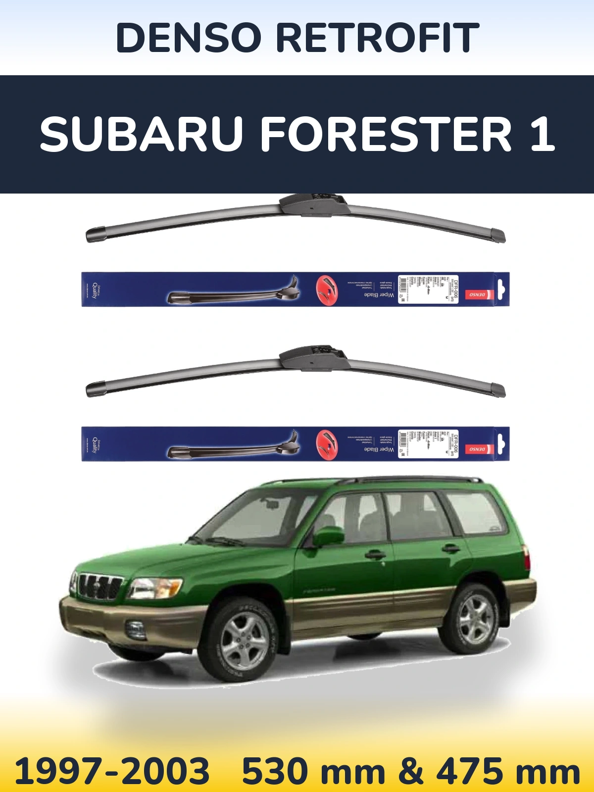 Torkarblad Denso Retrofit för Subaru Forester 1