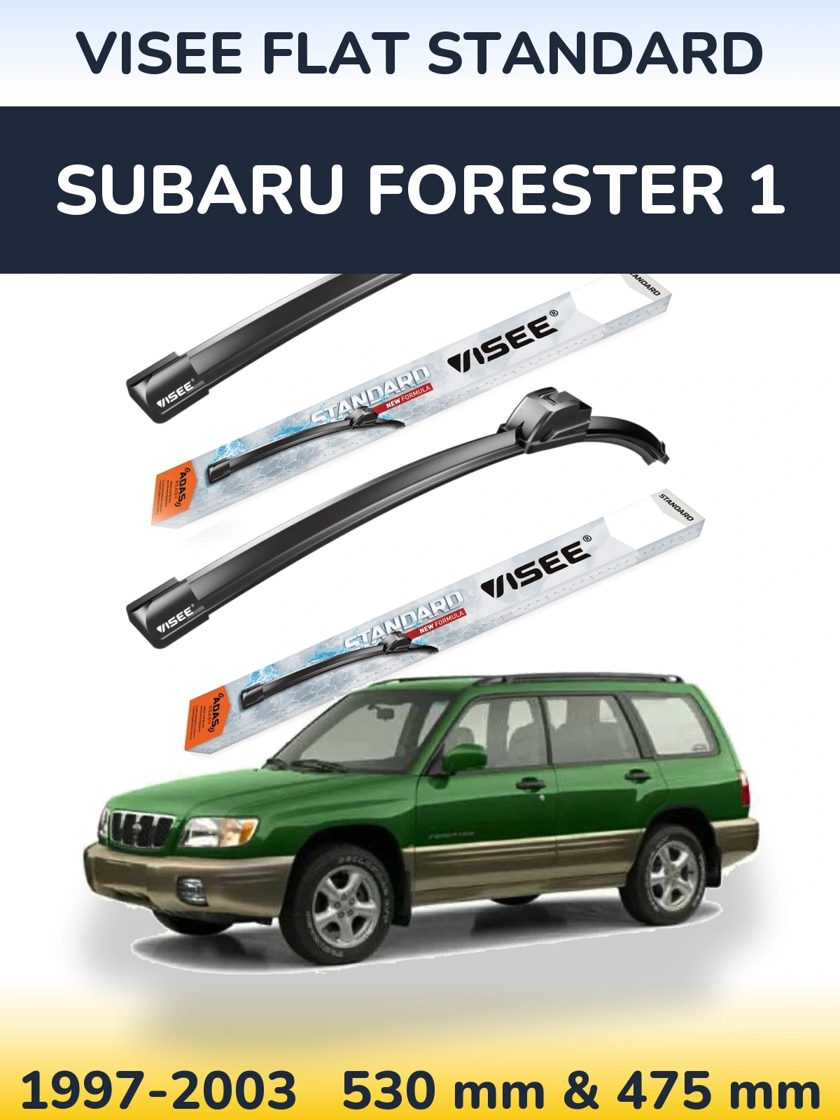 Torkarblad VISEE FLAT STANDARD för Subaru Forester 1