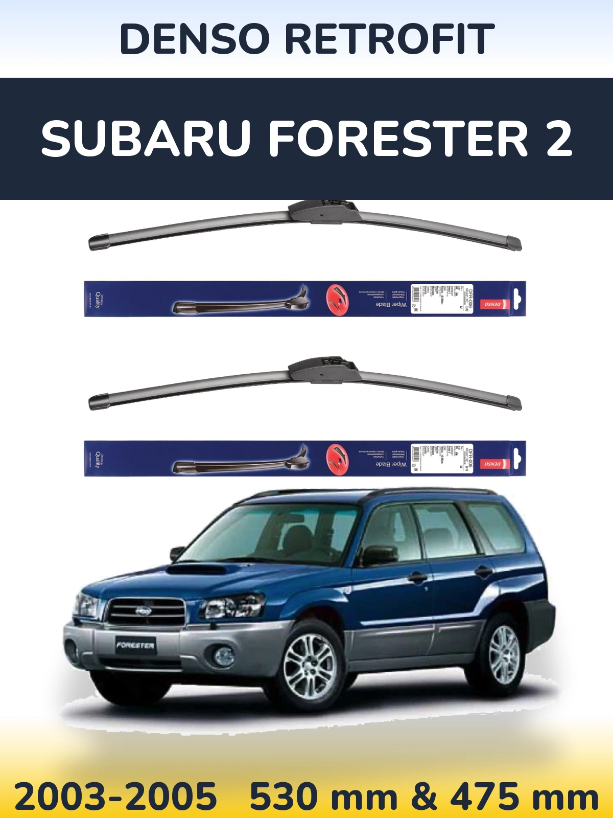 Torkarblad Denso Retrofit för Subaru Forester 2