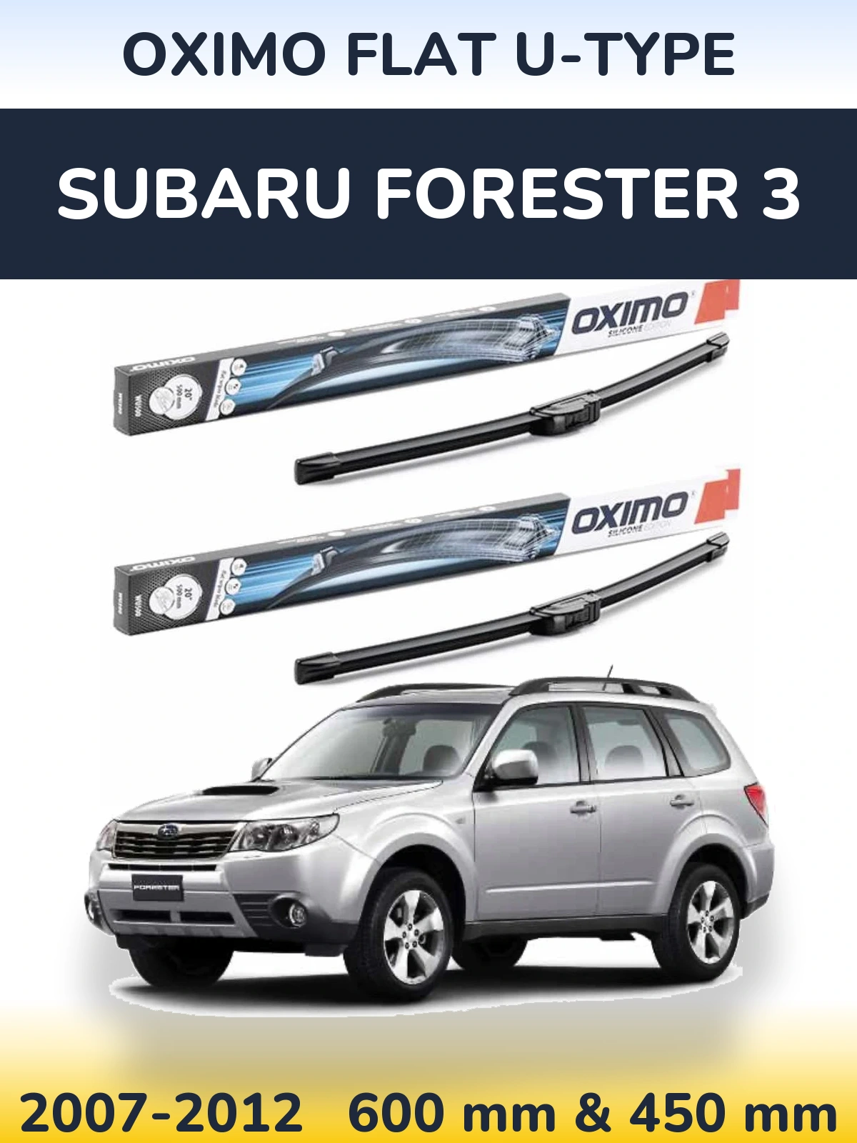 Torkarblad Oximo Flat U-type för Subaru Forester 3