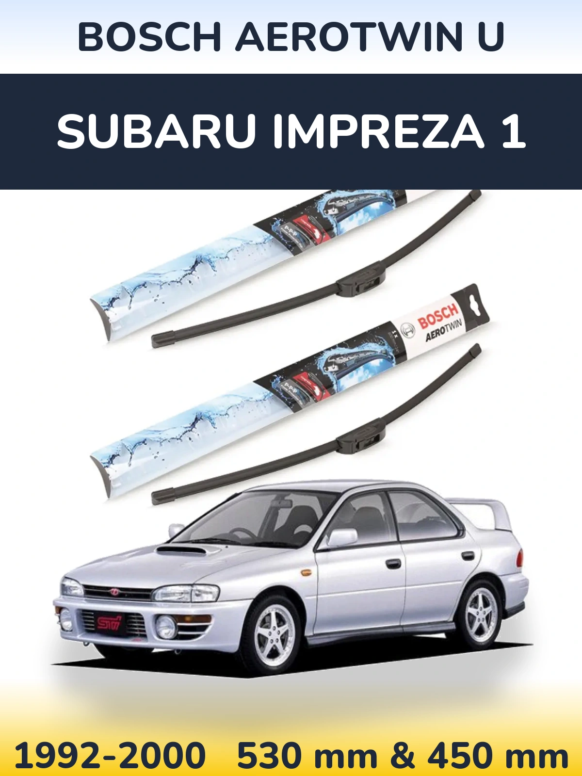 Torkarblad BOSCH AeroTwin U för Subaru Impreza 1