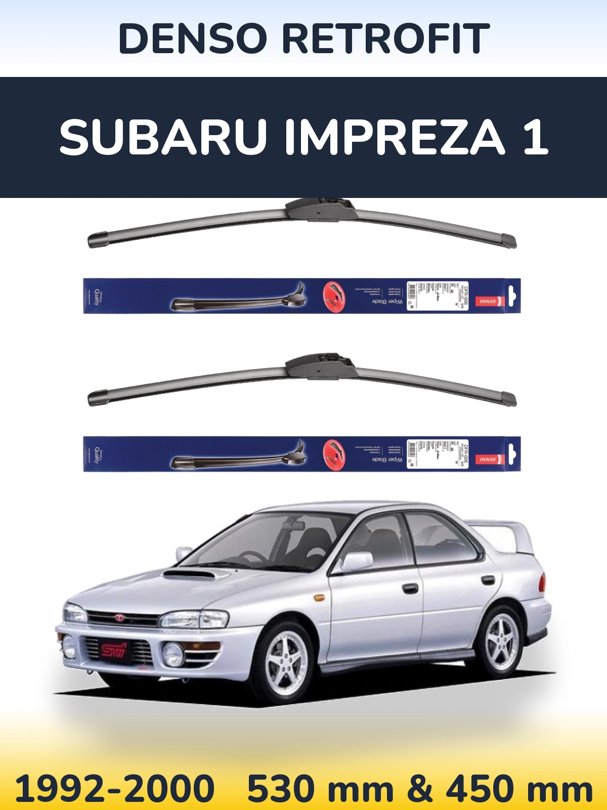 Torkarblad Denso Retrofit för Subaru Impreza 1