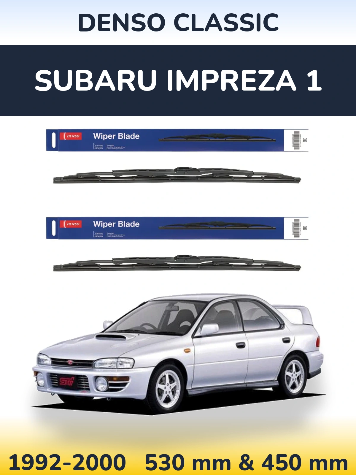Torkarblad Denso Classic för Subaru Impreza 1
