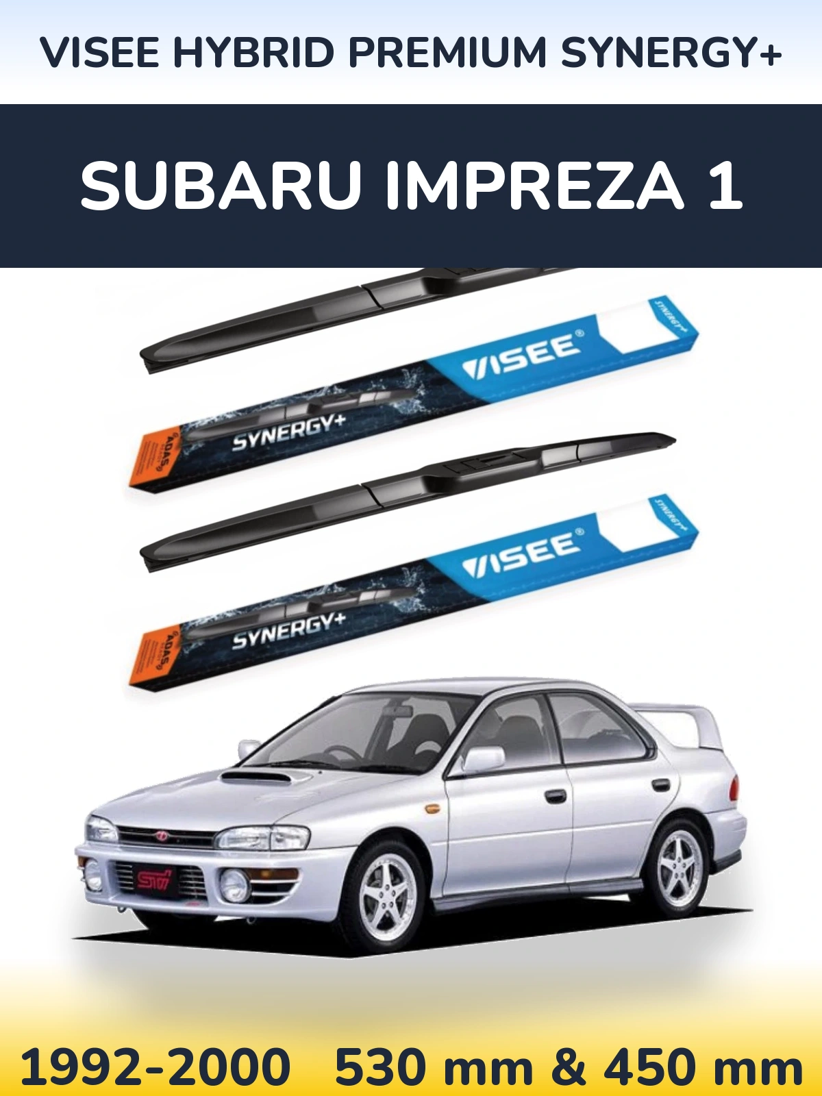 Torkarblad VISEE HYBRID PREMIUM SYNERGY+ för Subaru Impreza 1