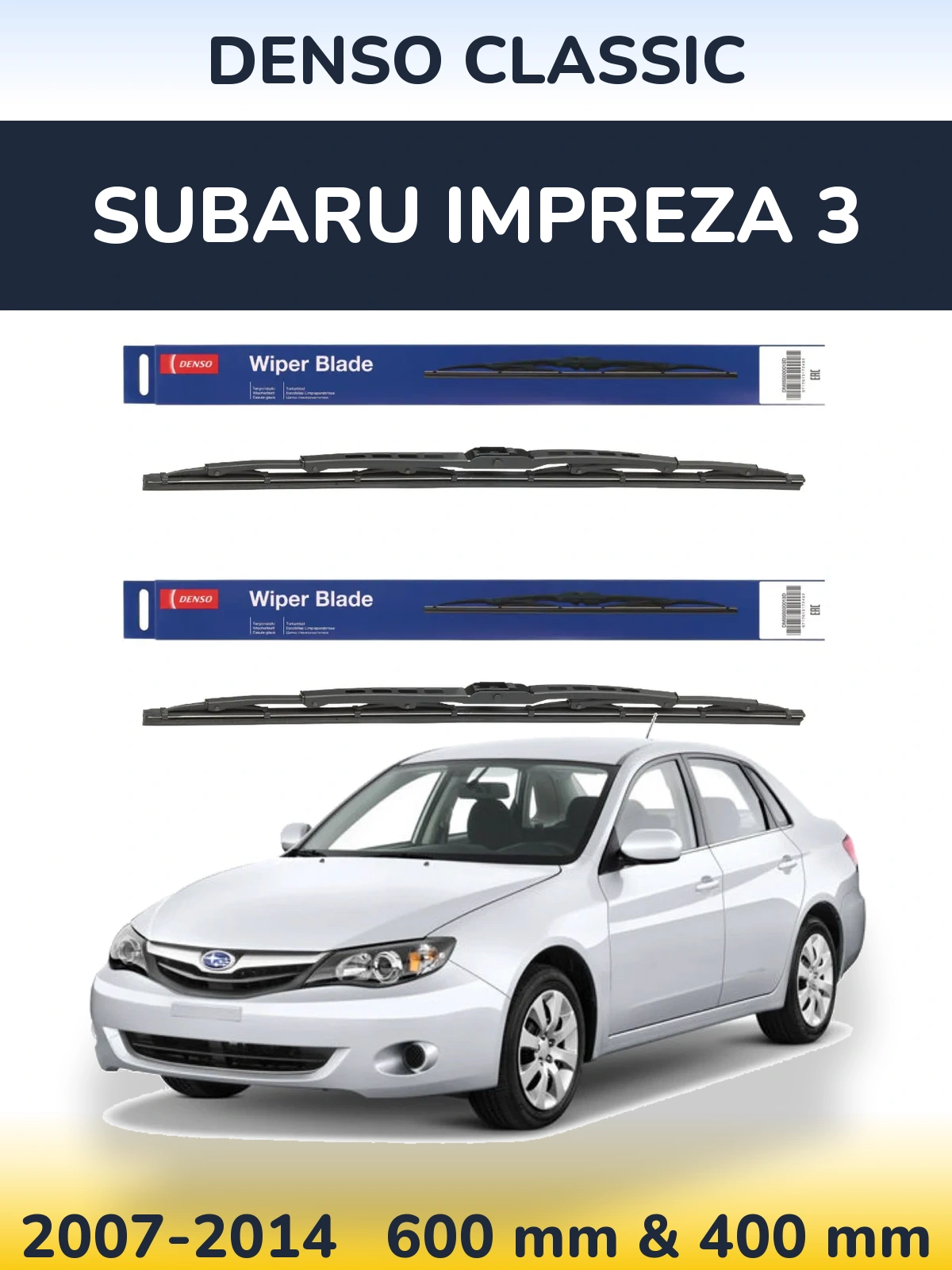 Torkarblad Denso Classic för Subaru Impreza 3
