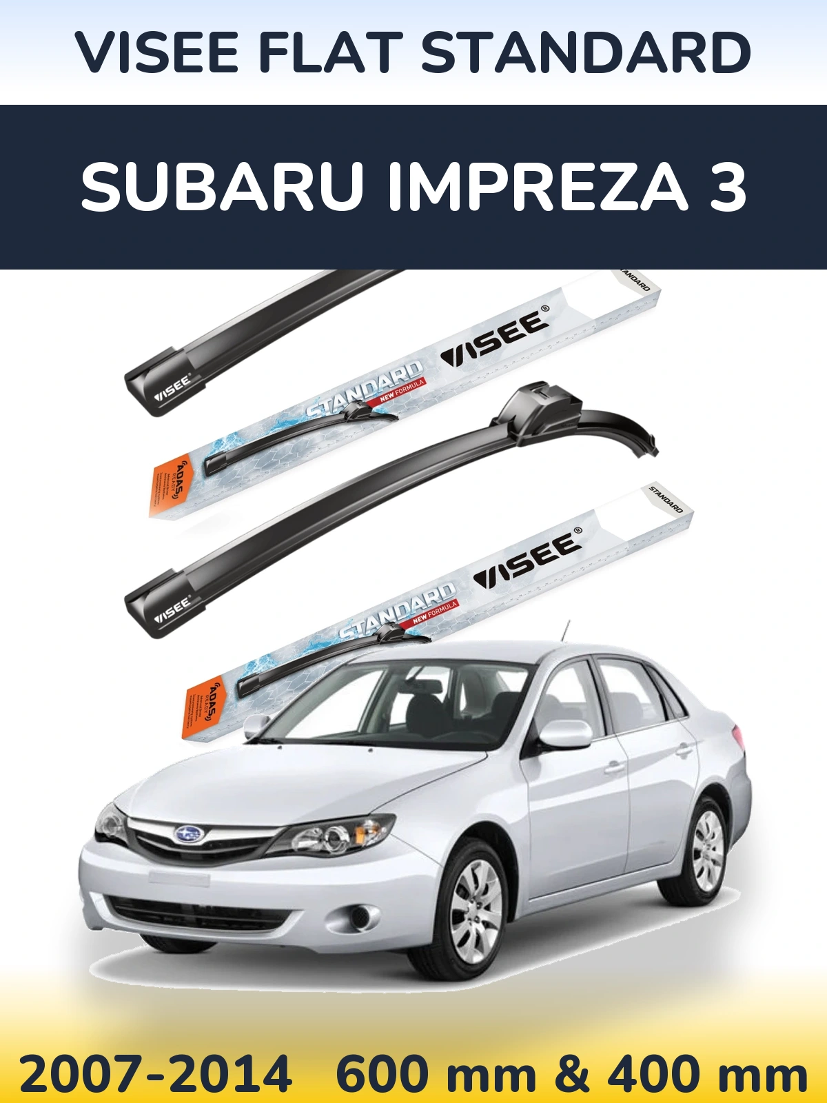 Torkarblad VISEE FLAT STANDARD för Subaru Impreza 3