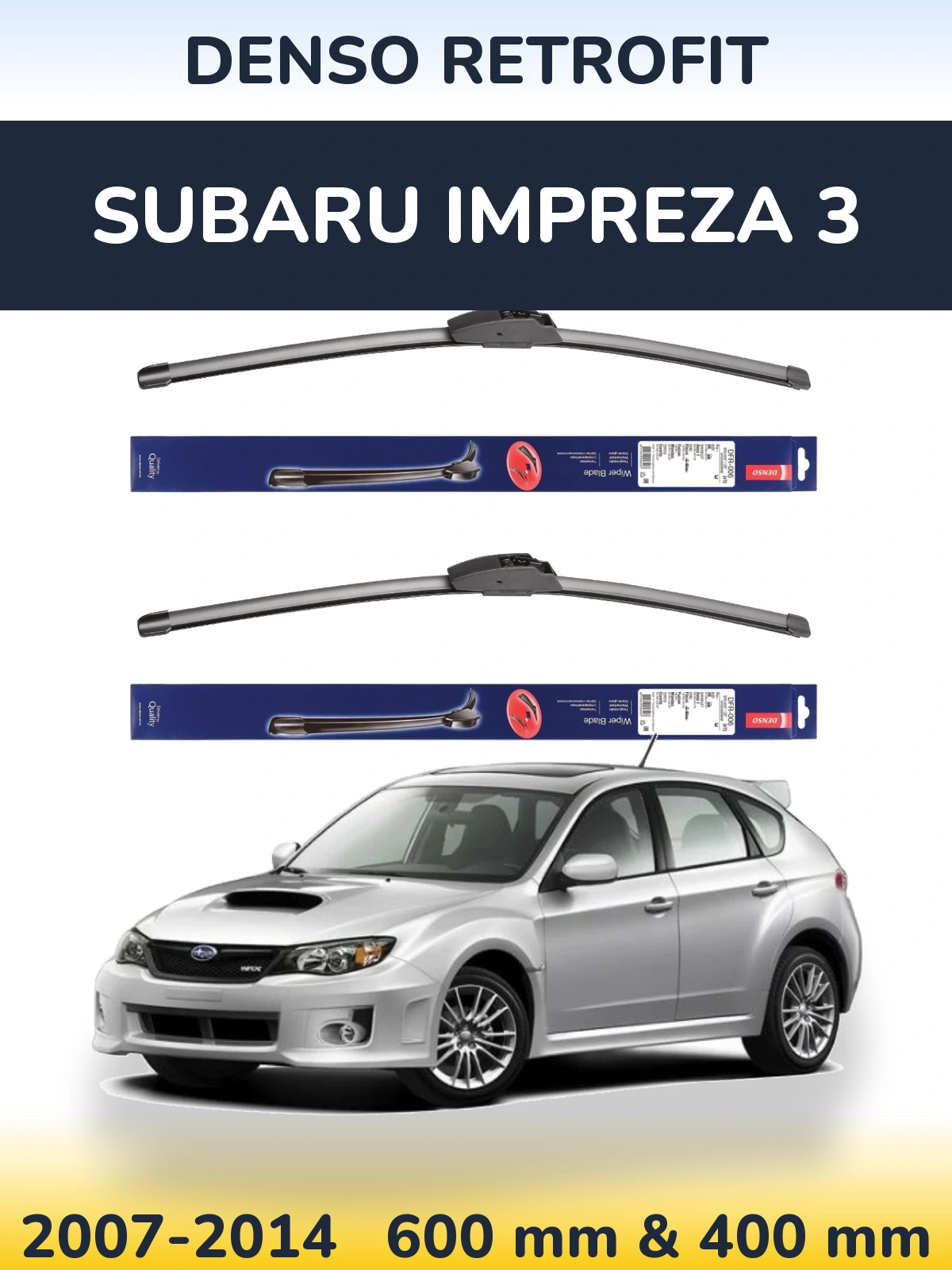 Torkarblad Denso Retrofit för Subaru Impreza 3