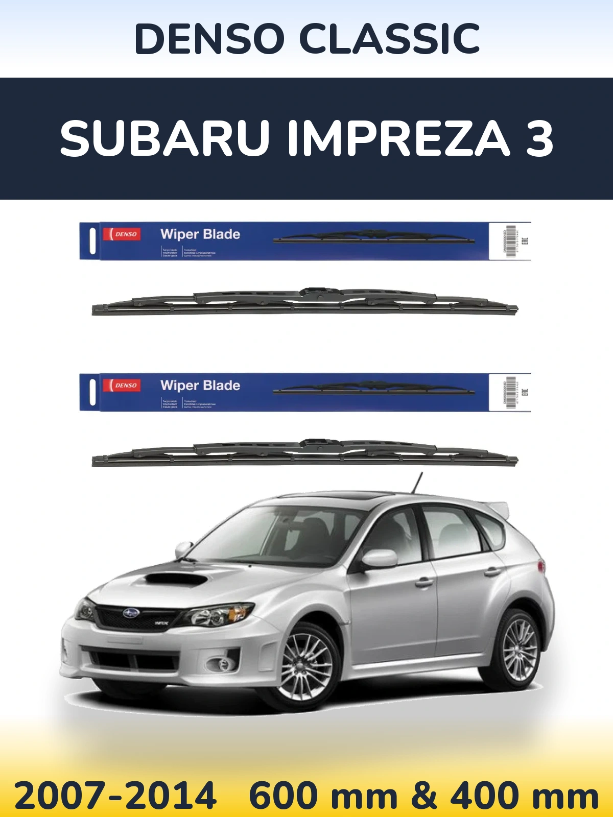 Torkarblad Denso Classic för Subaru Impreza 3