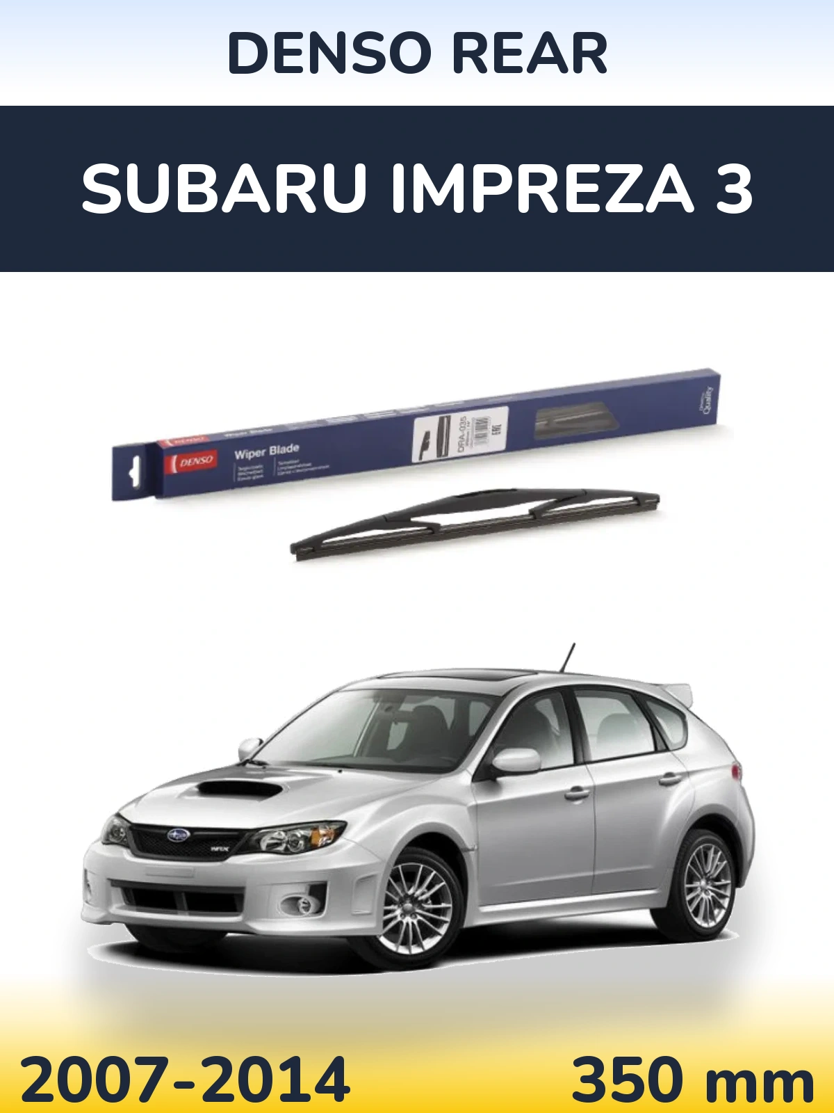 Torkarblad Denso Rear för Subaru Impreza 3