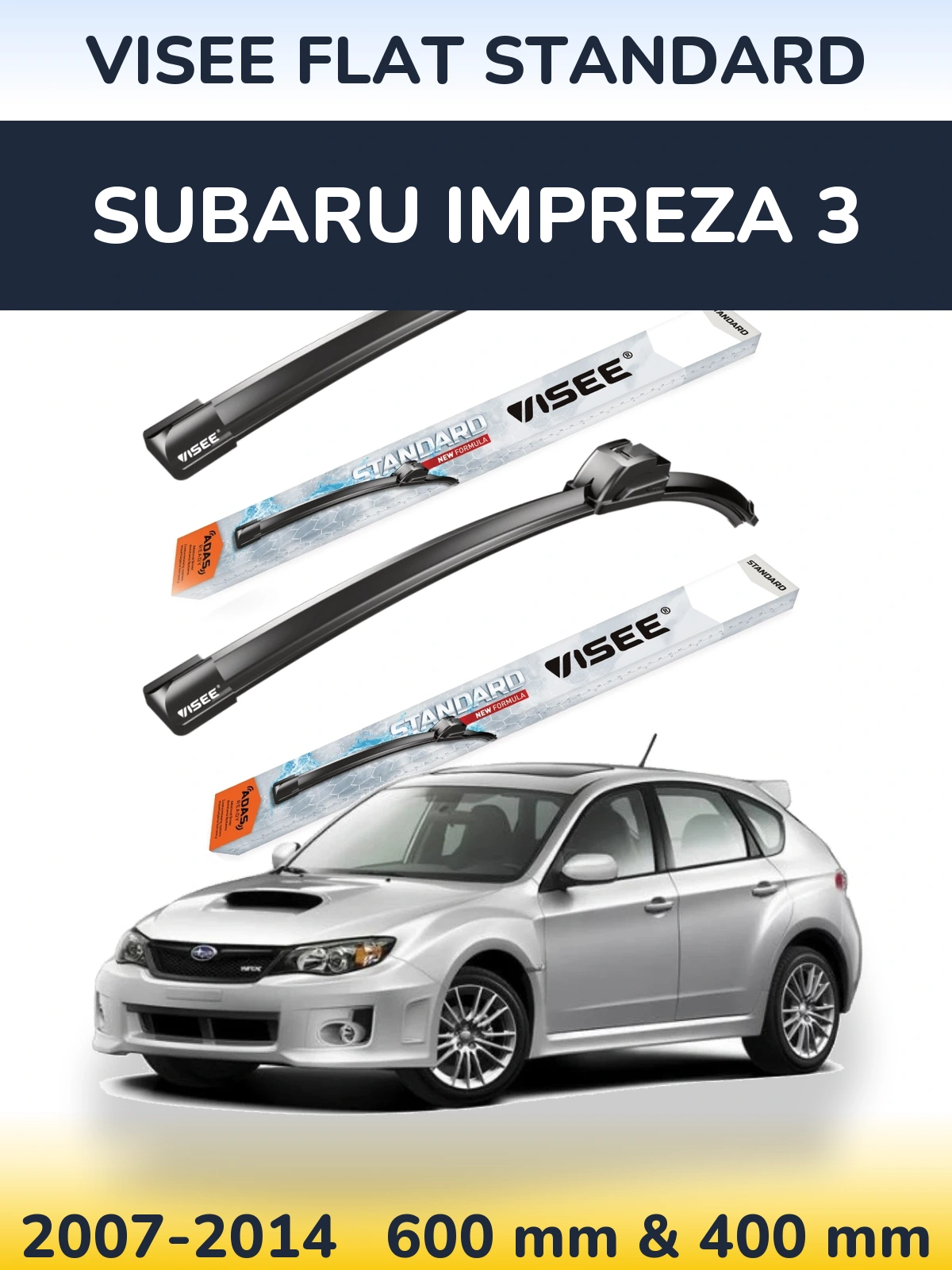 Torkarblad VISEE FLAT STANDARD för Subaru Impreza 3