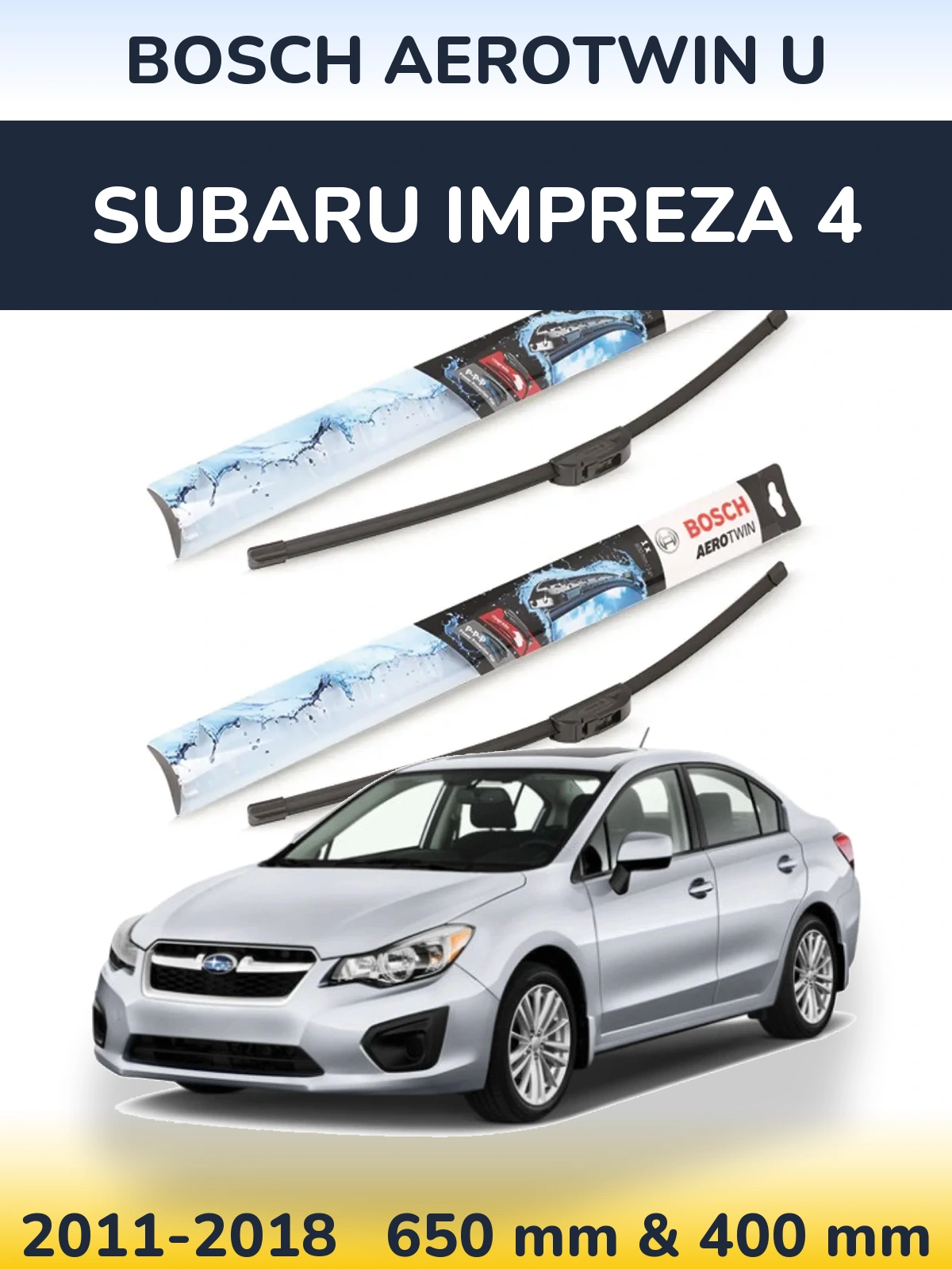 Torkarblad BOSCH AeroTwin U för Subaru Impreza 4