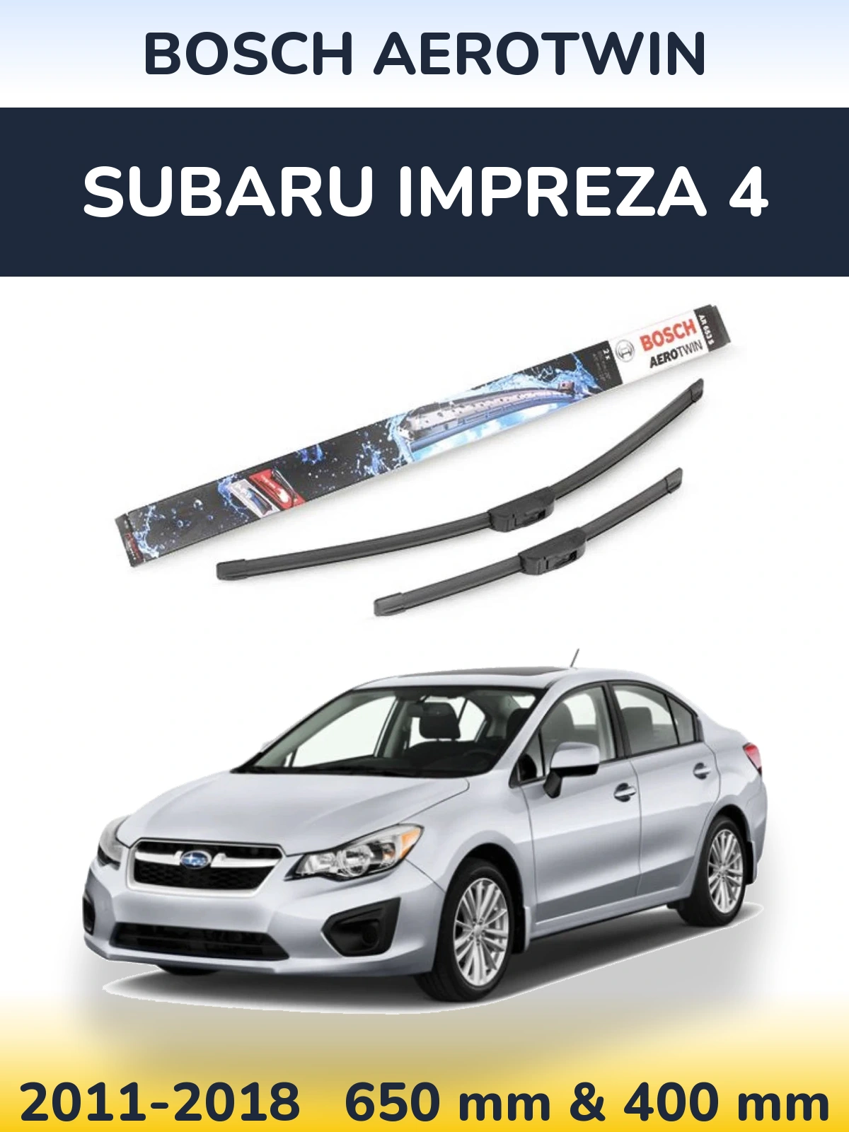 Torkarblad BOSCH AeroTwin för Subaru Impreza 4