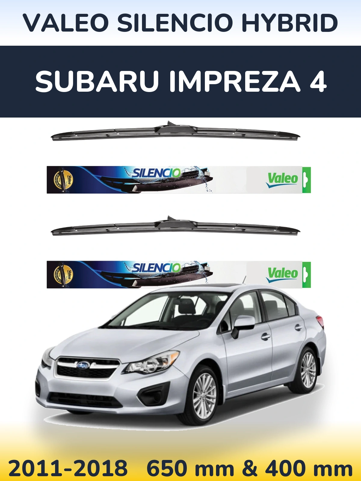 Torkarblad Valeo Silencio Hybrid för Subaru Impreza 4